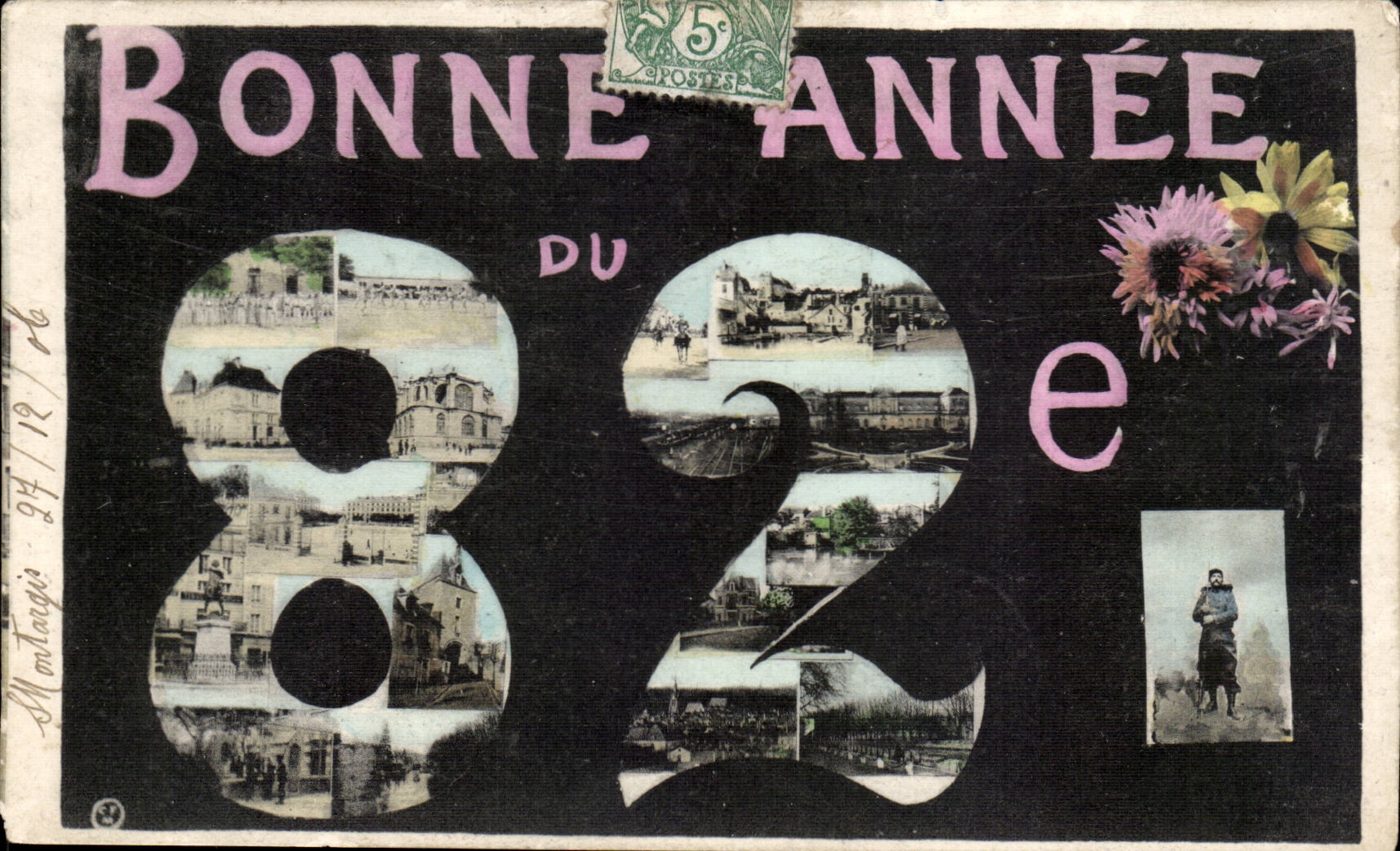 CPA Militaria Happy New Year of the 82eme