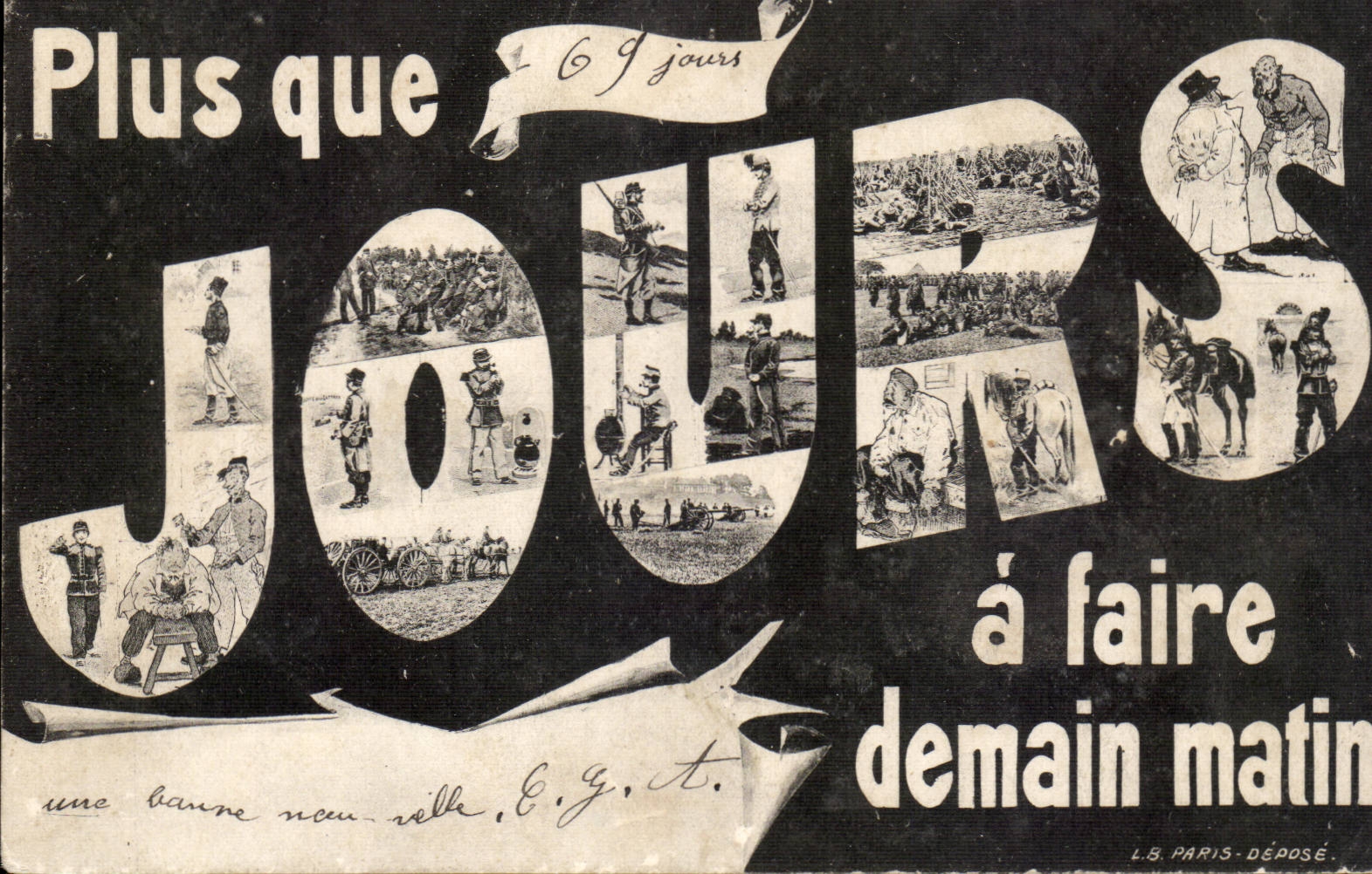 CPA Militaria More than 69 days has to make