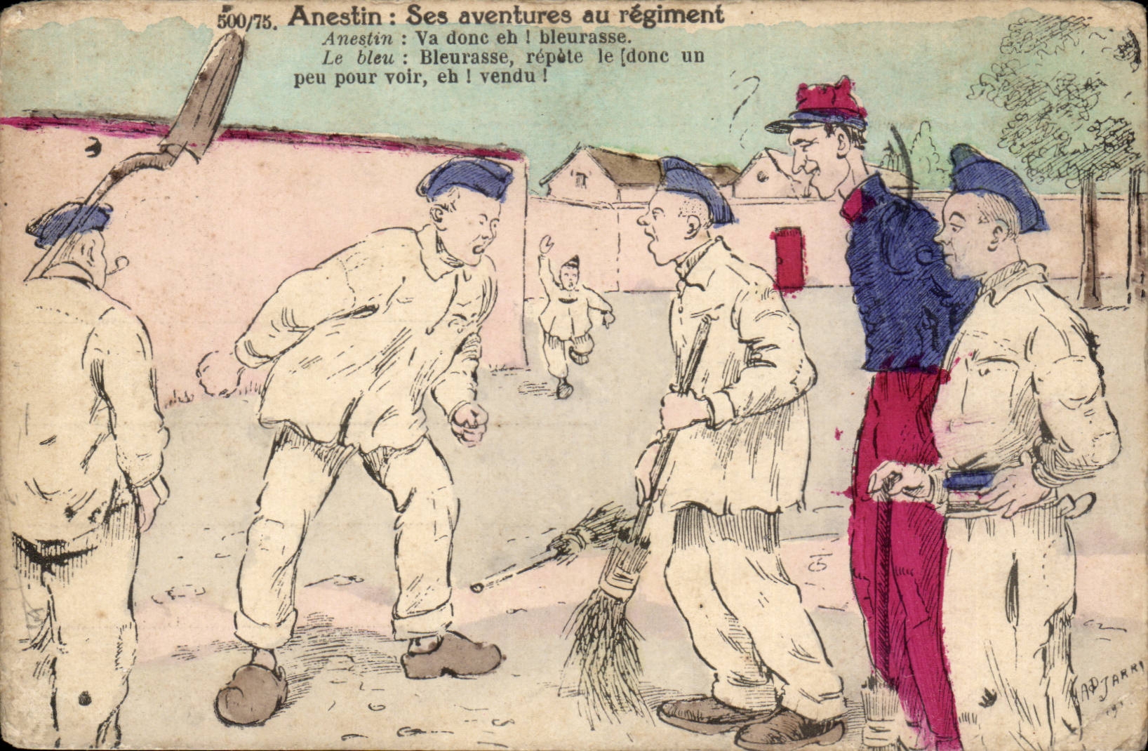 CPA Militaria Anestin Its adventures with the regiment