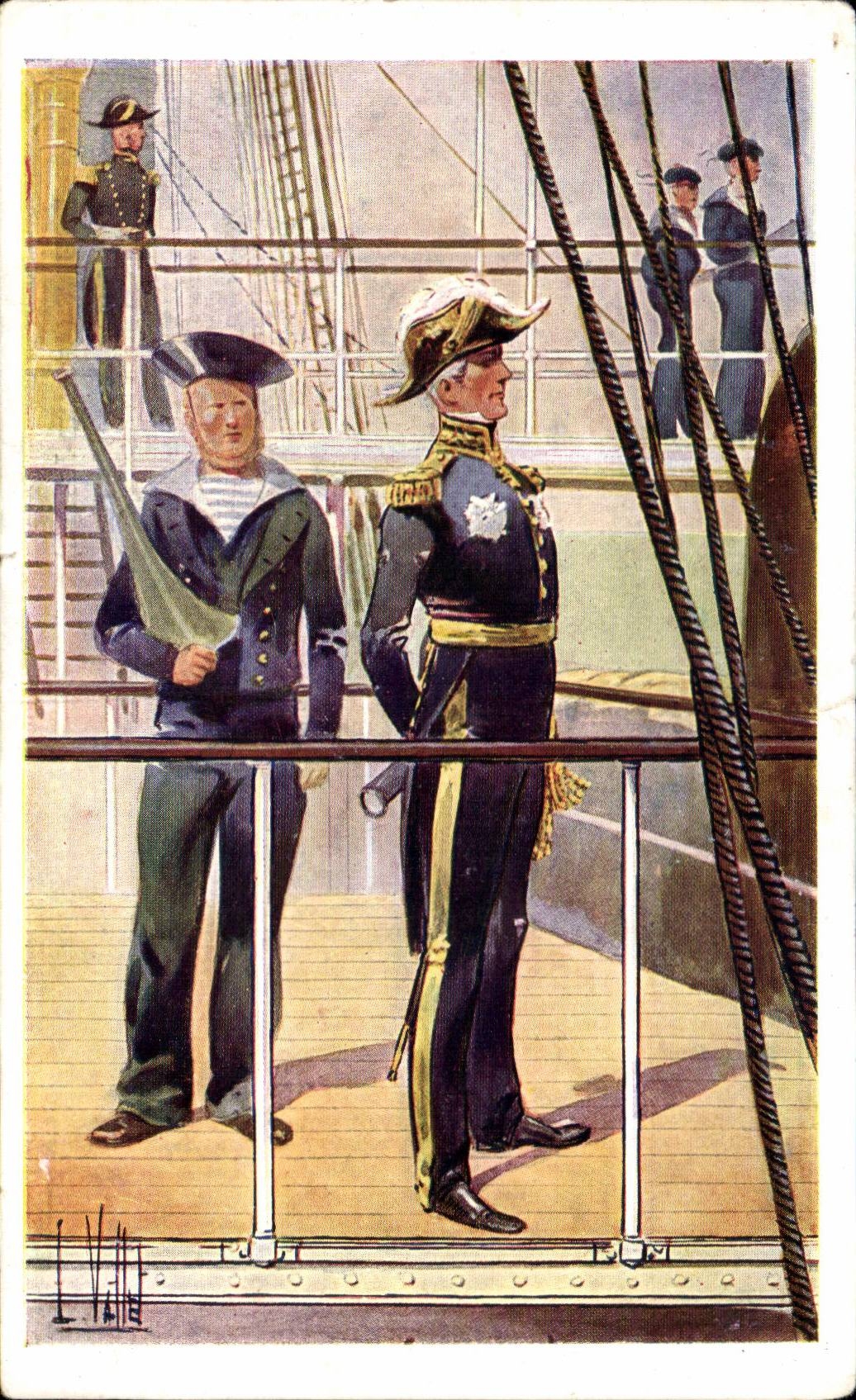 CPA Militaria Armand Joseph Bruart Alsatian does not have Colmar in 1796 against admiral