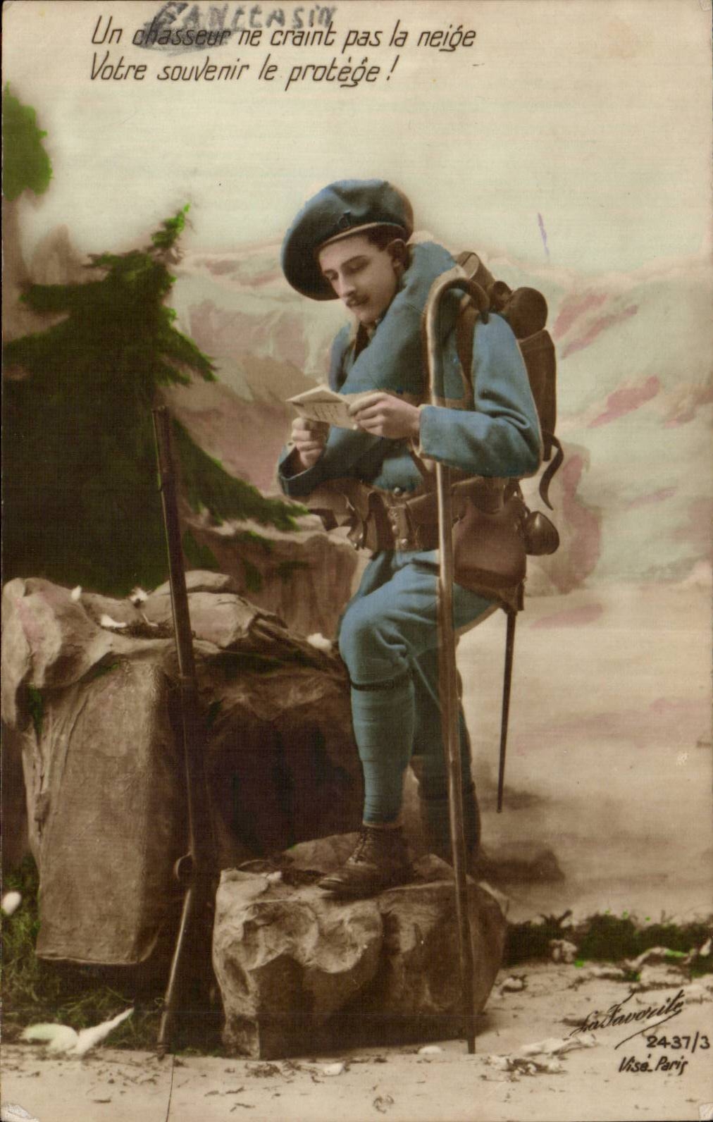 CPA Militaria alpiner Jager