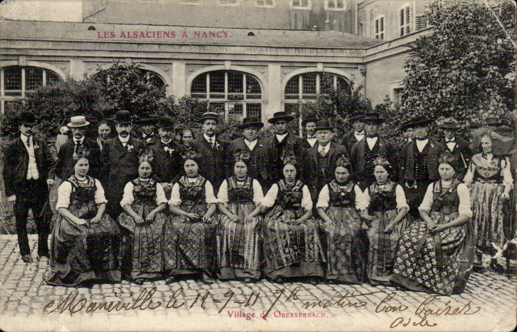 CPA die elsassischen hat Nancy-Dorf von Obsersebach (Folklore bedeckt Kostum) mit einer Kappe