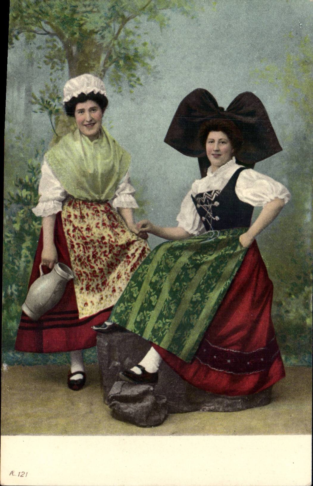 Strassburg CPA Elsass und Lothringen (Kappenkostumfolklore)