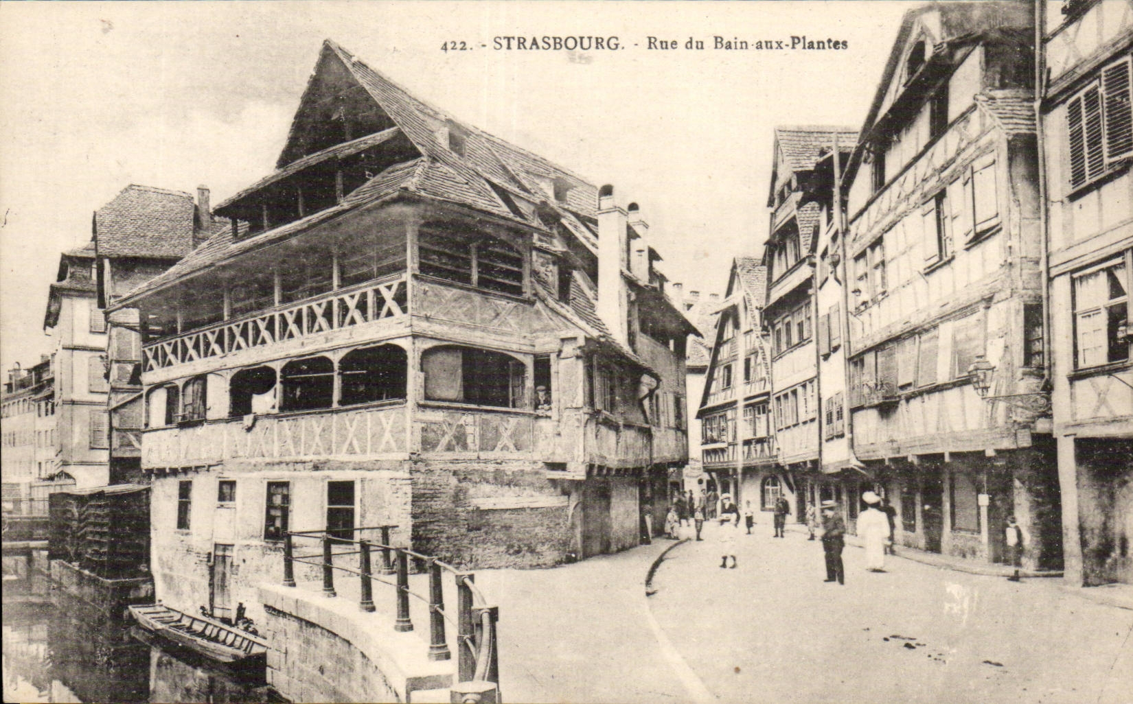 CPA Strasbourg Street of the bath to the plants