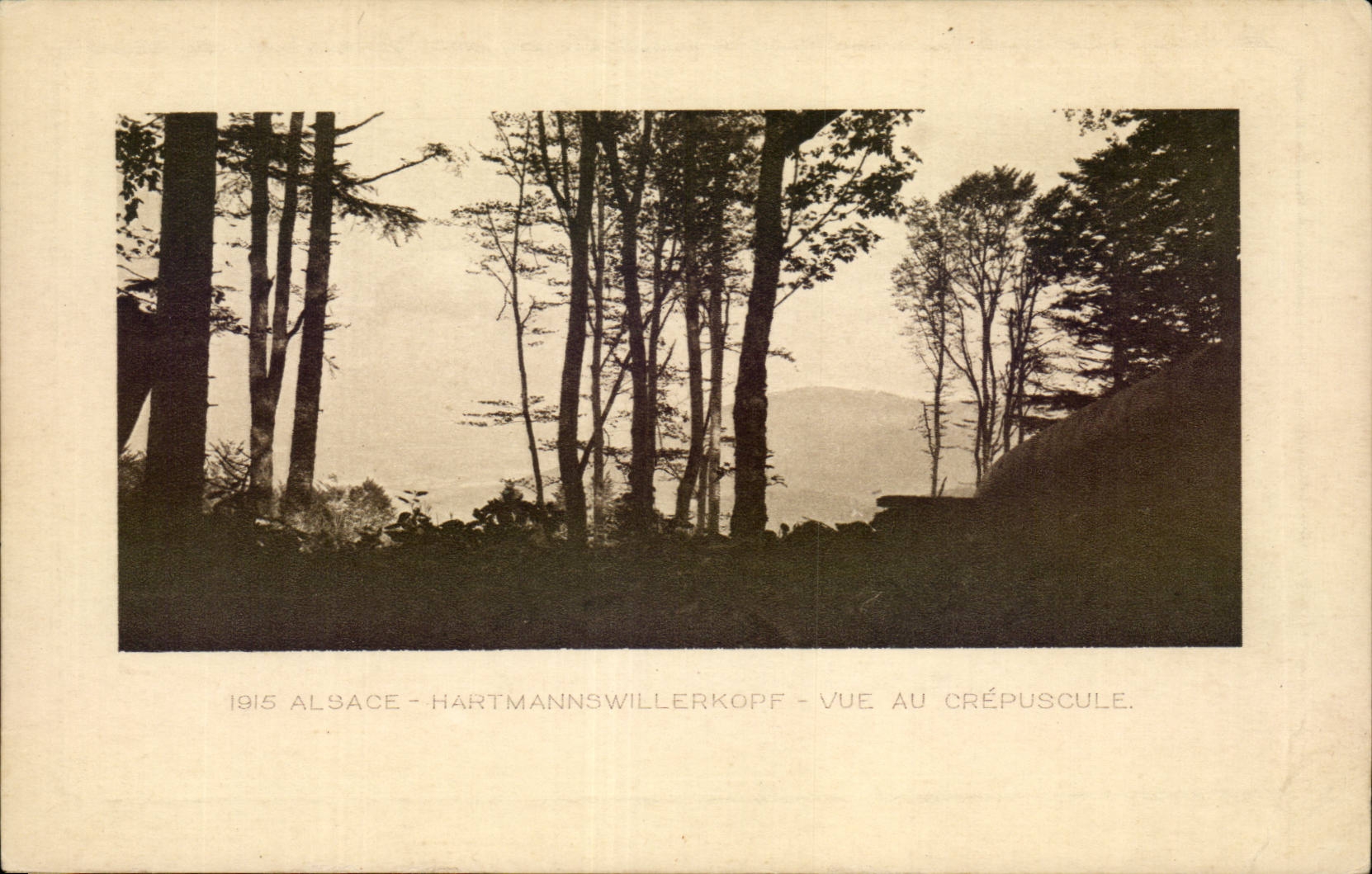 CPA Hartmannwillerkopf Seen in the twilight