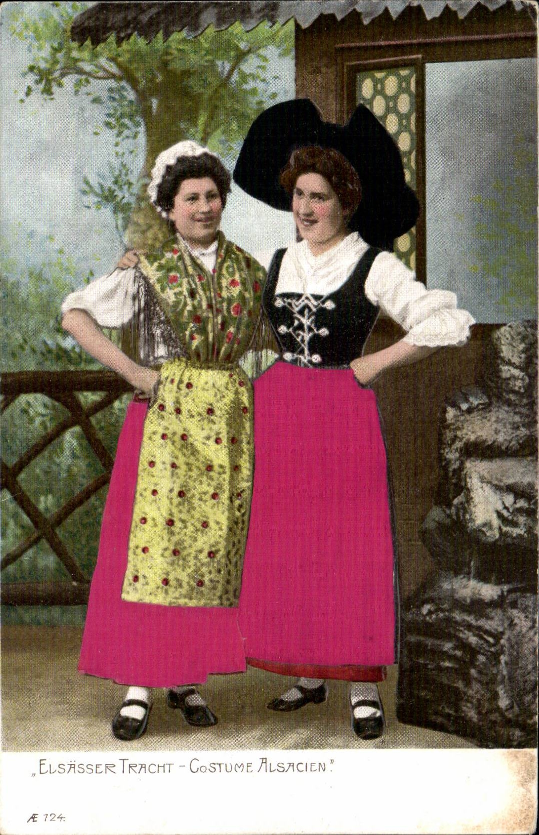 CPA Strasbourg Alsatian Costume