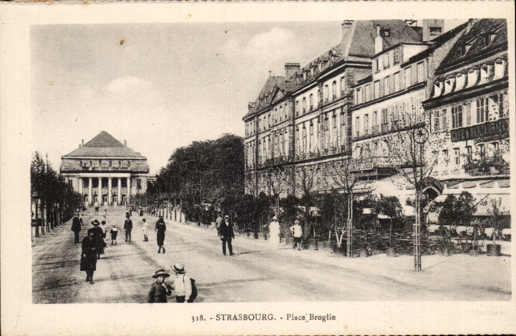 CPA Strasbourg Places Broglie