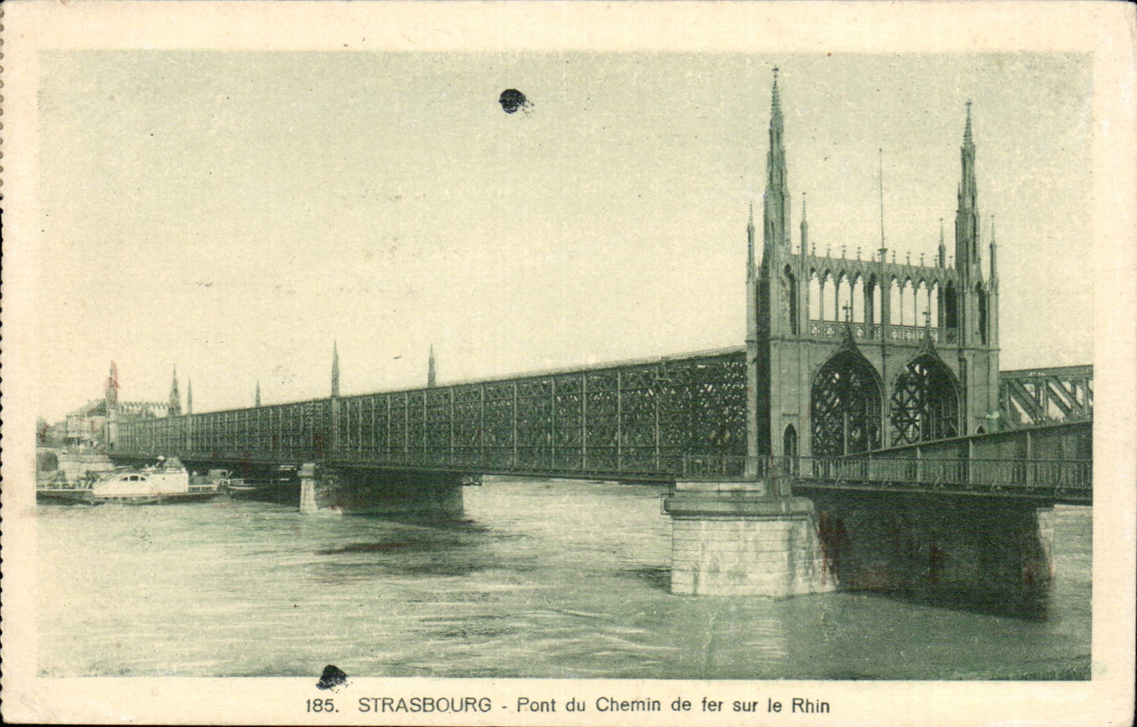 CPA Strasbourg the bridge of Kehl