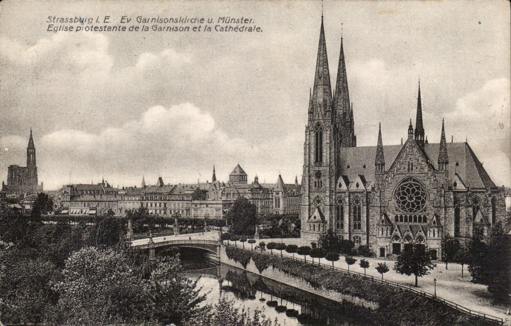 CPA Strasbourg Protestant Church of the garrison and cathedral
