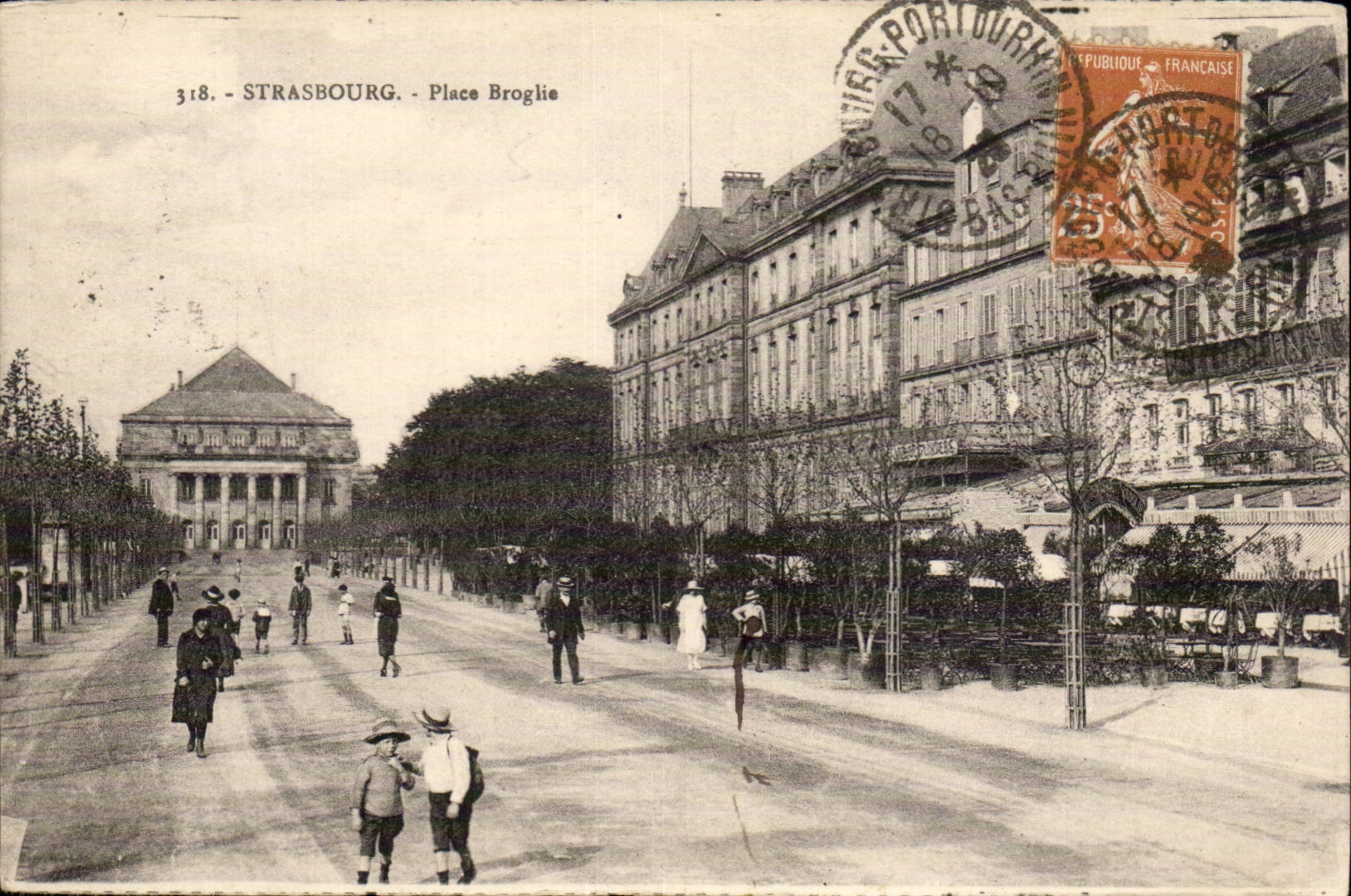 CPA Strasbourg Places Broglie