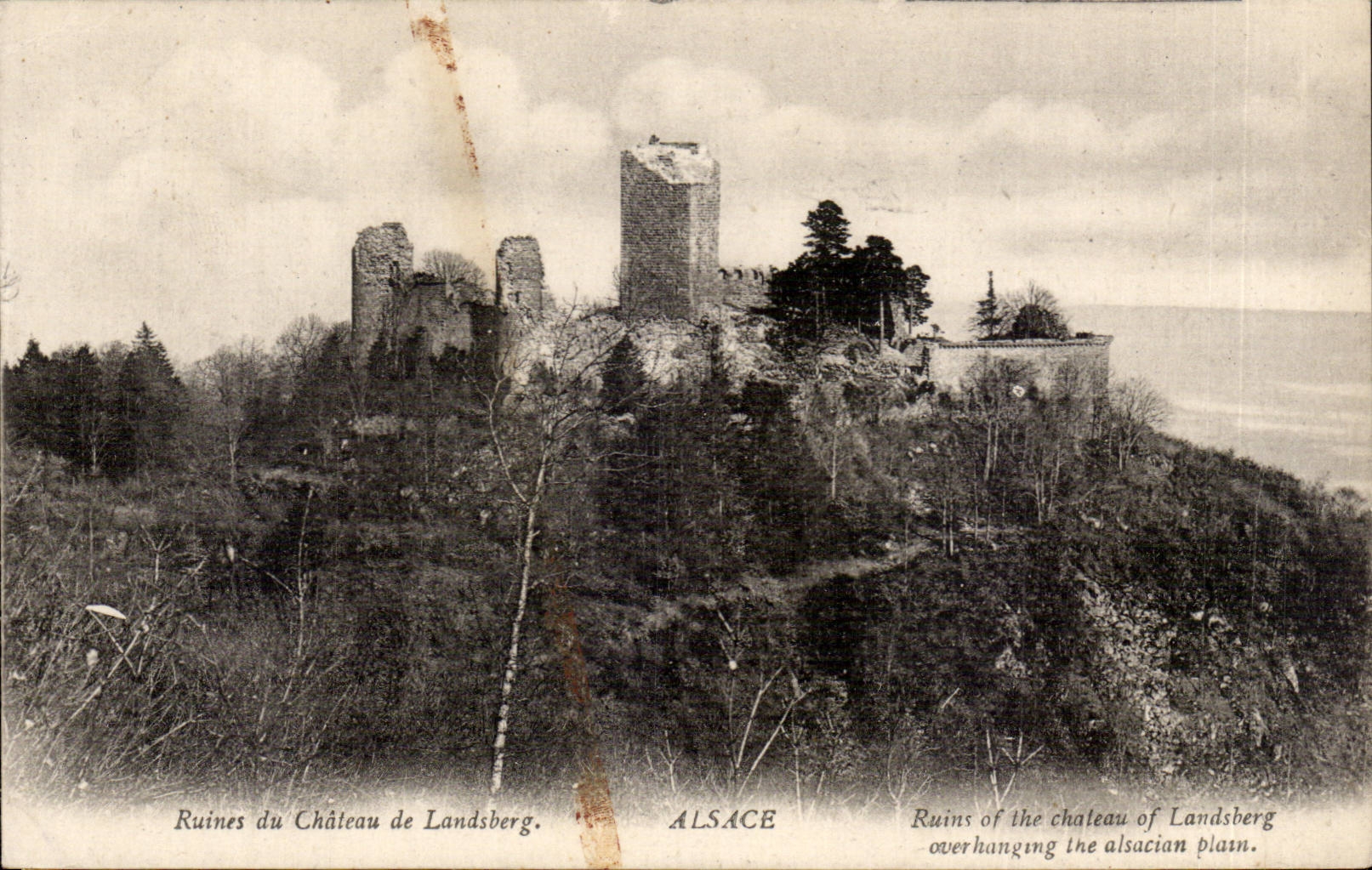 CPA Ruins of the castle of Landsberg