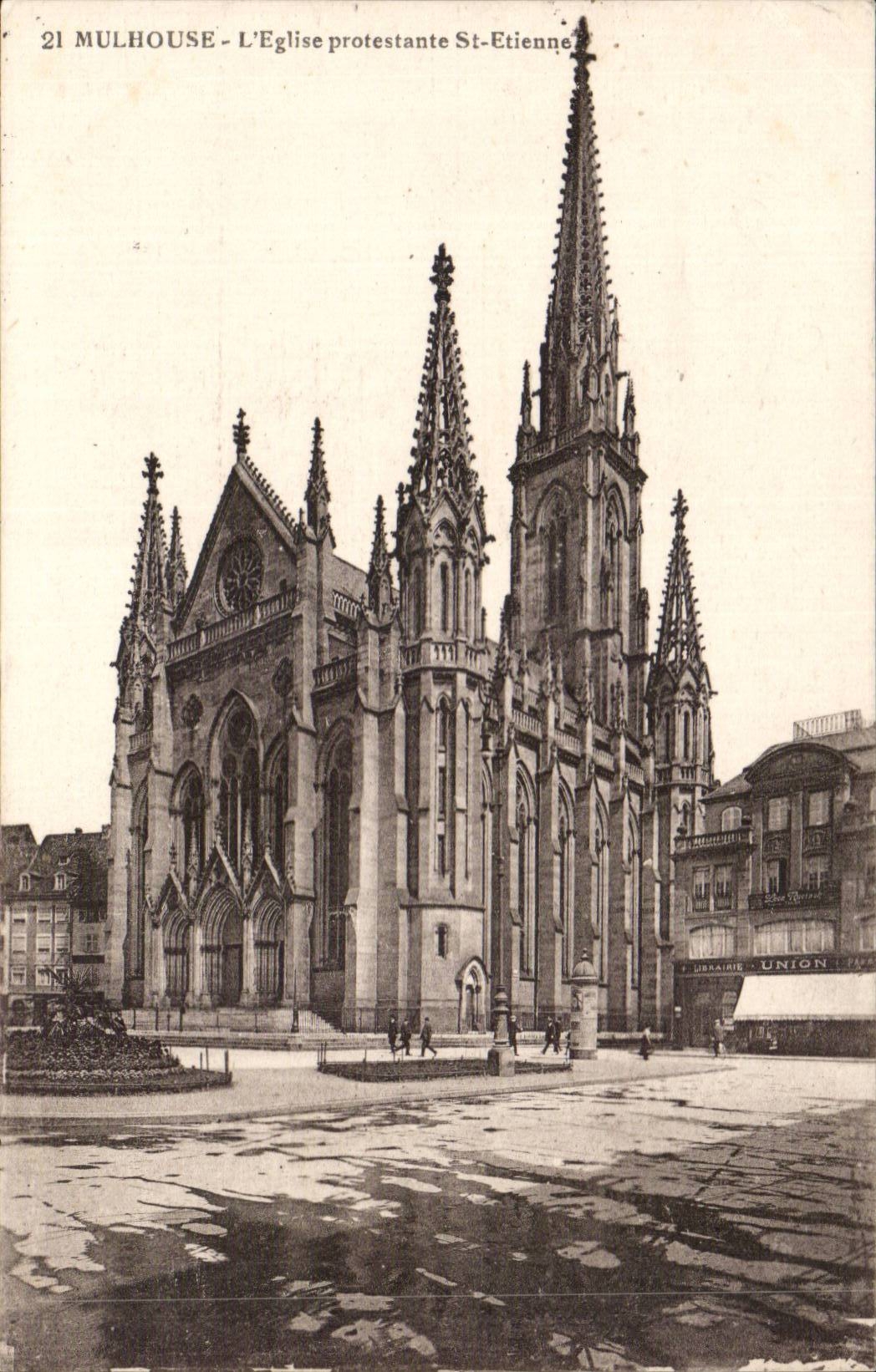 Mulhouse - the Protestant Church St Etienne - CPA