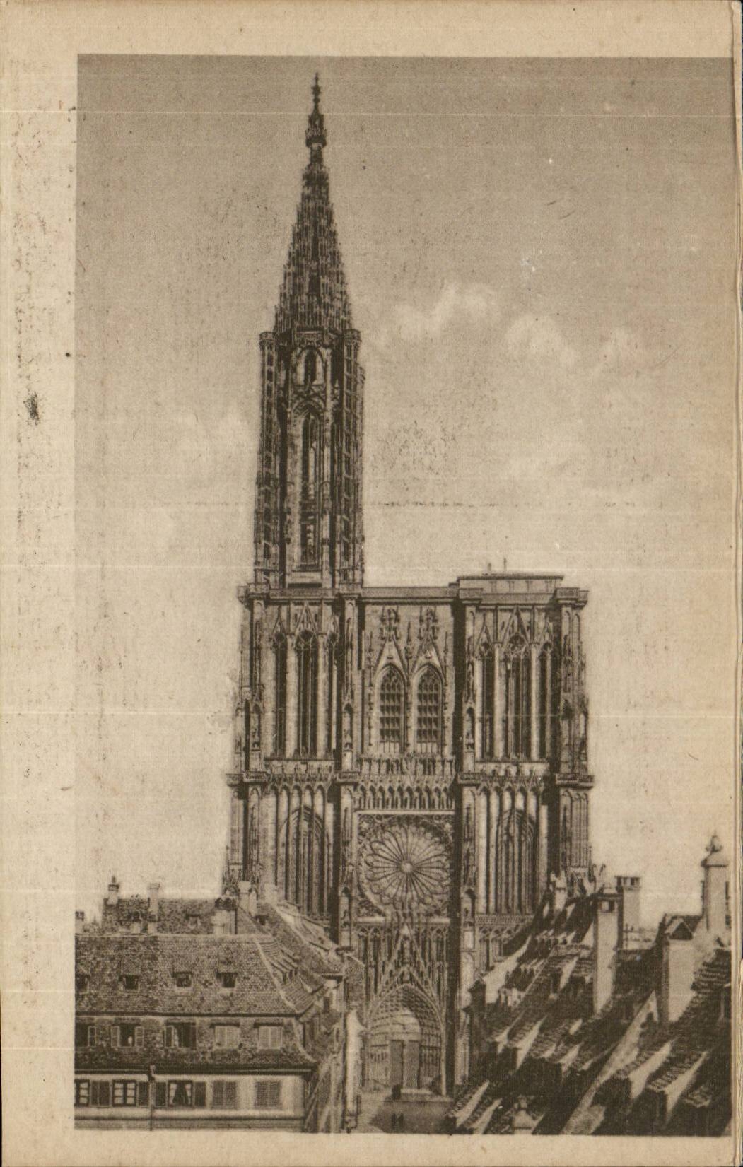 Strasbourg - Strassburg - the Cathedral - CPA