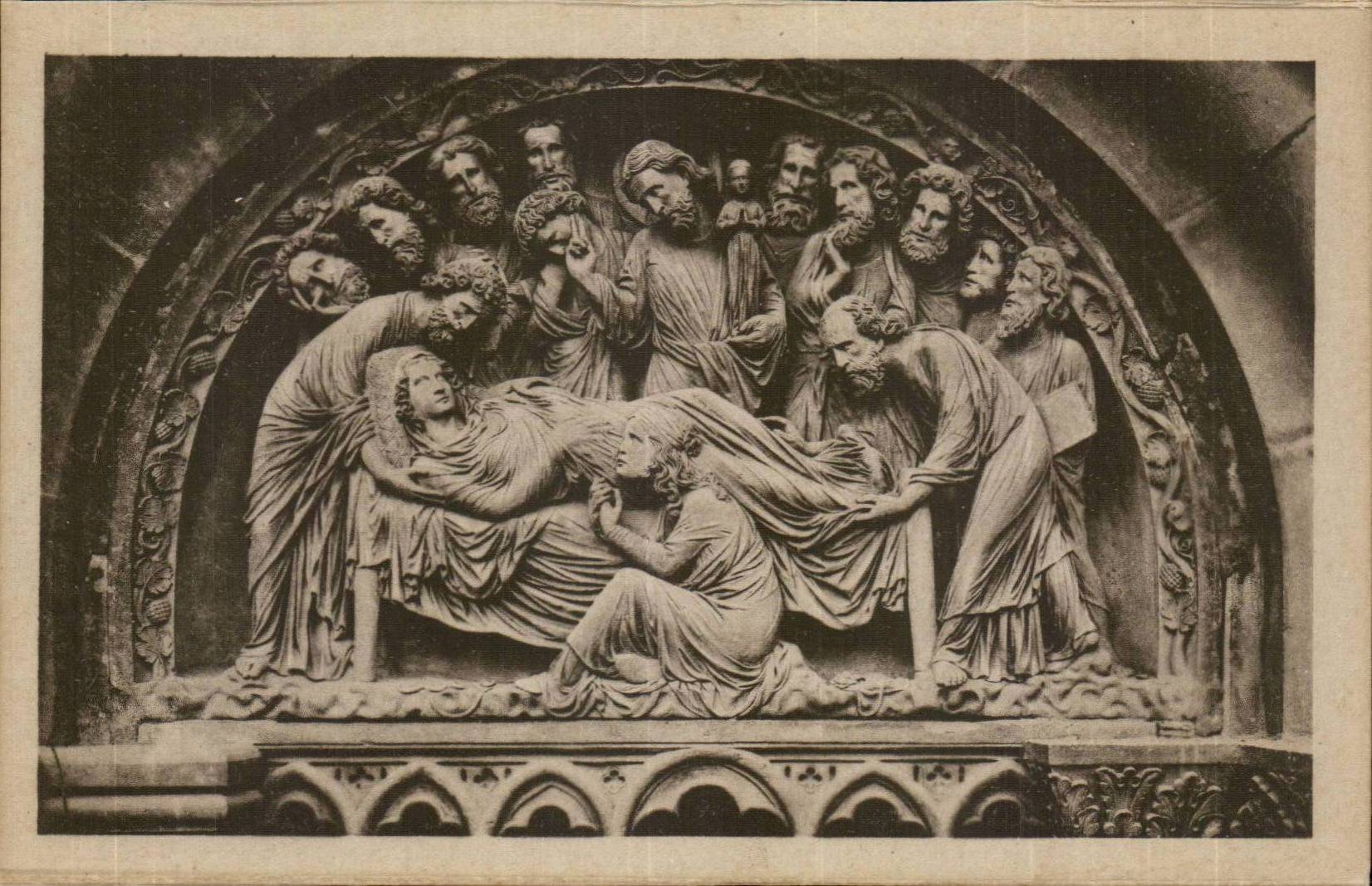 Strasbourg - Strassburg - the Cathedral - the Death of the Virgin - Tod Maria - CPA