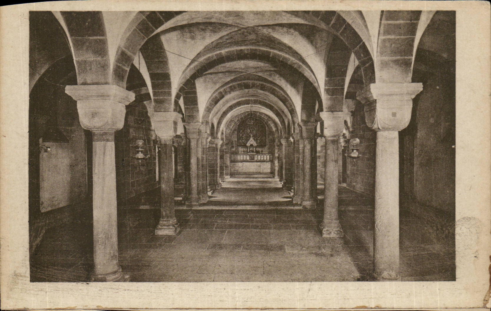 Strasbourg - Strassburg - the Cathedral - the Crypt - Die Krypta - CPA