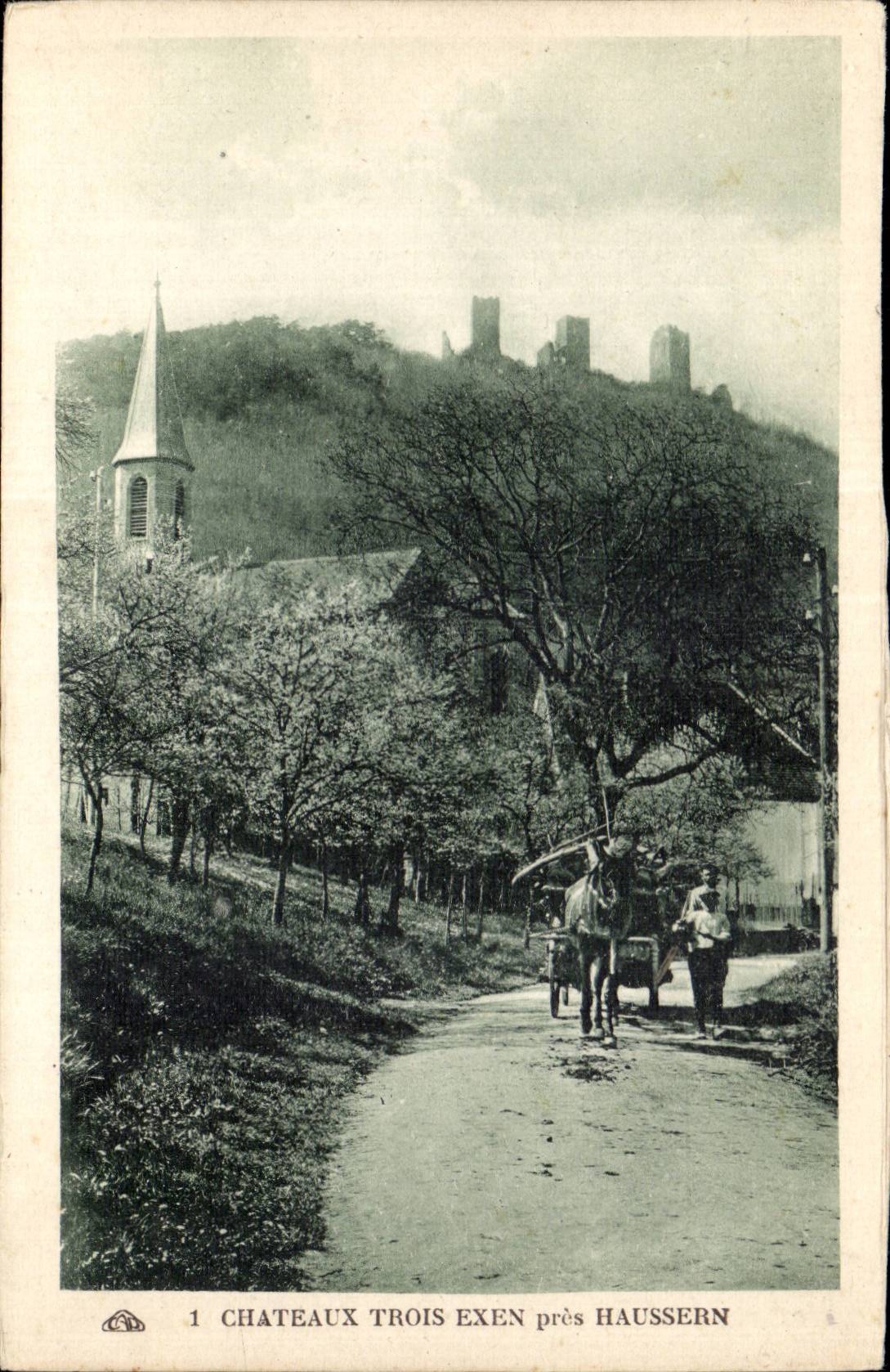 Haussern - Castles Three Exen - CPA