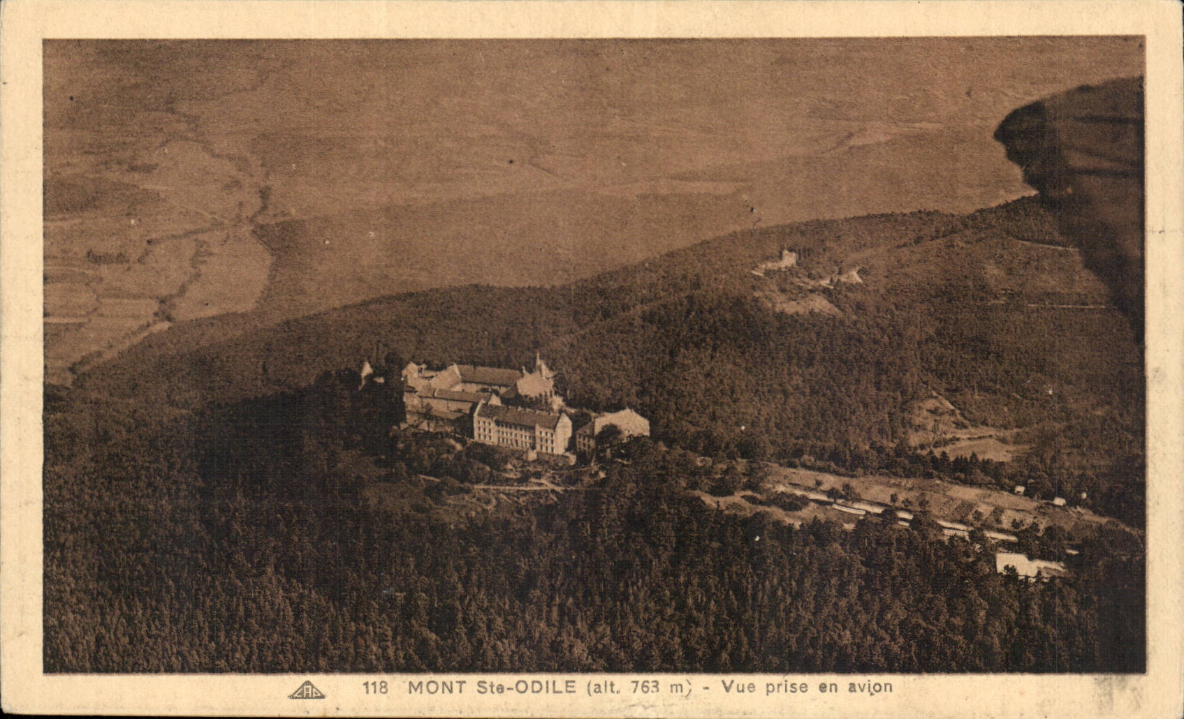 Mount Sainte Odile - Seen from in Plane - CPA