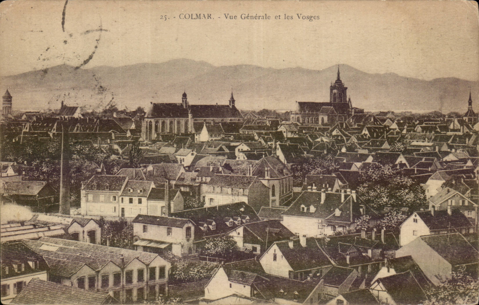 Colmar - View and the Vosges - CPA