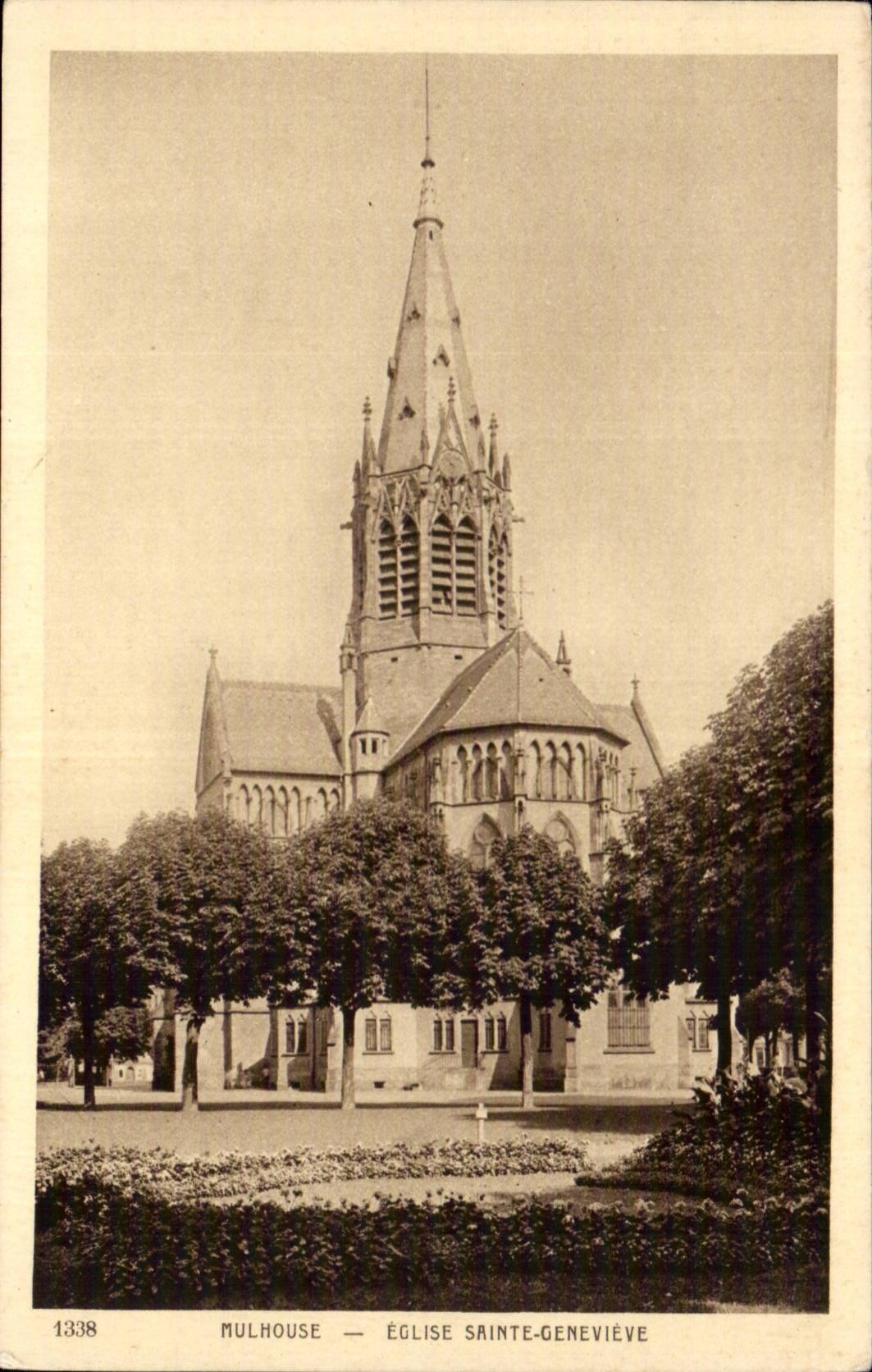 Mulhouse - Church Sainte Genevieve - CPA
