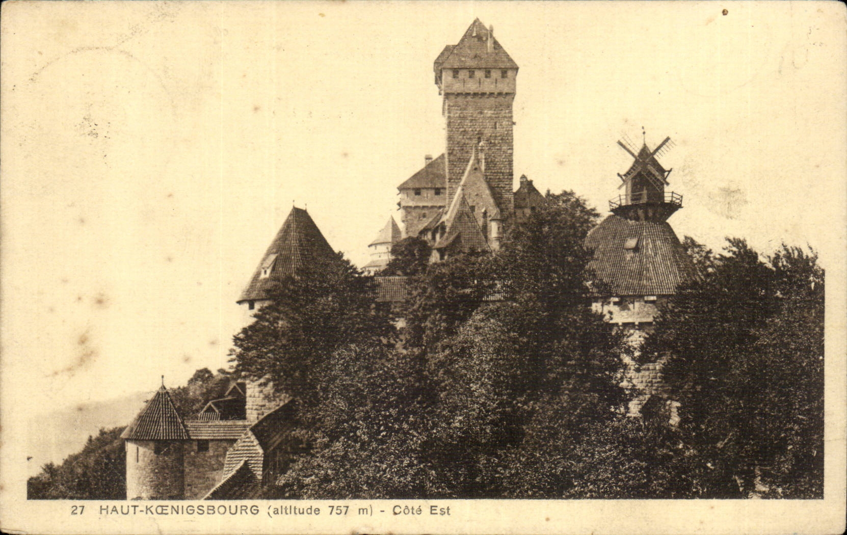 castle of Haut-KÅ nigsbourg - East coast CPA