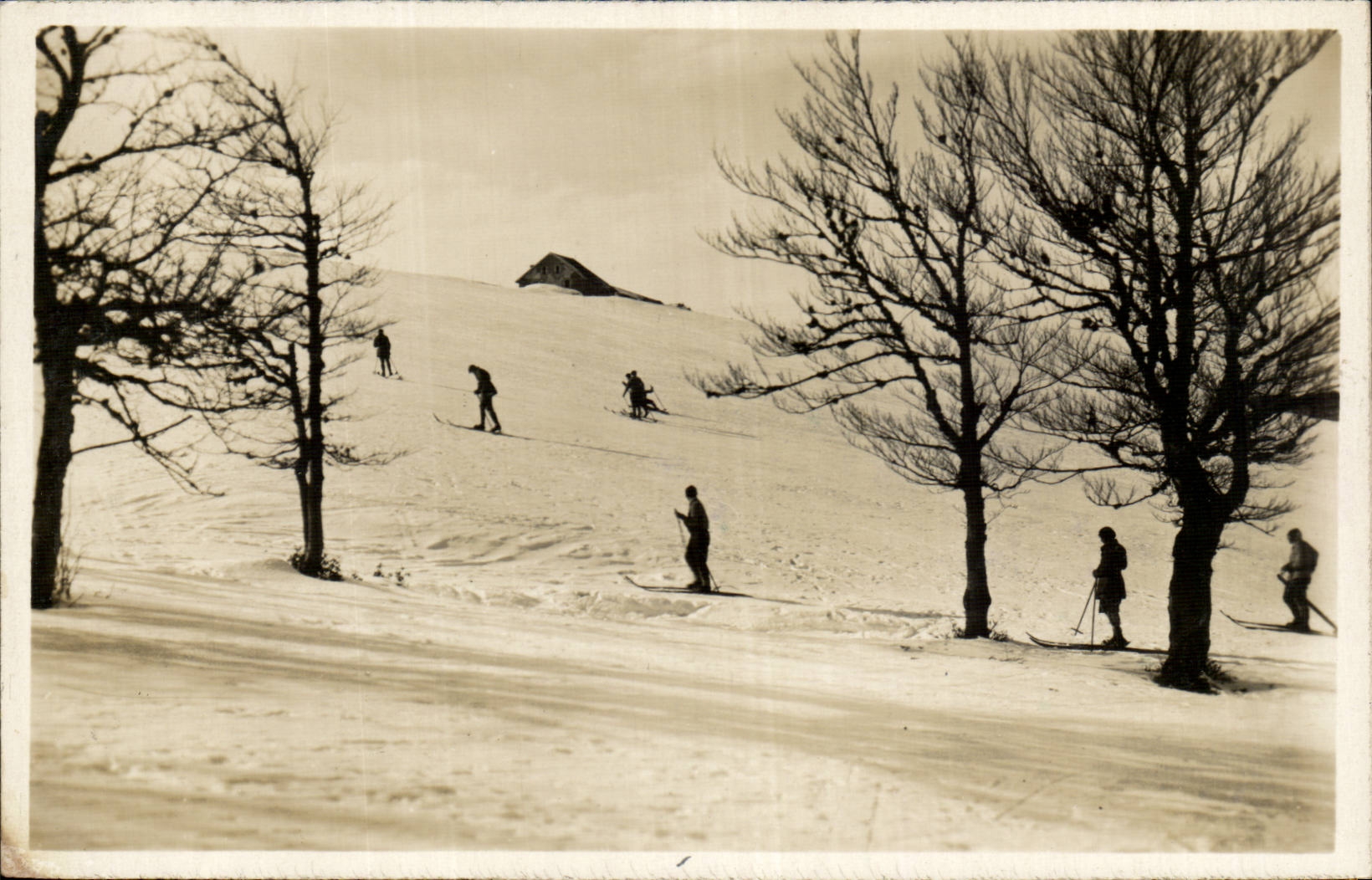 Valley of Munster - Field of Ski in Sclucht - sport CPA