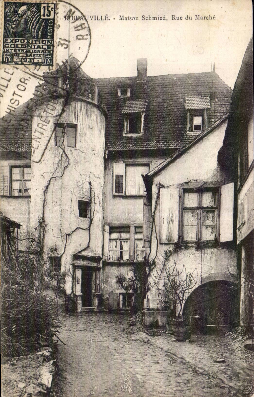 Ribeauville - Schmied House - Street of the Market - CPA