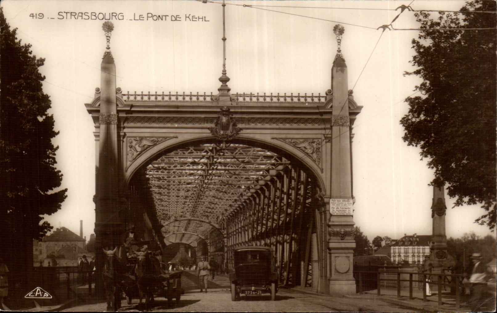 Starsbourg - Strassburg - the Bridge of Kehl - CPA
