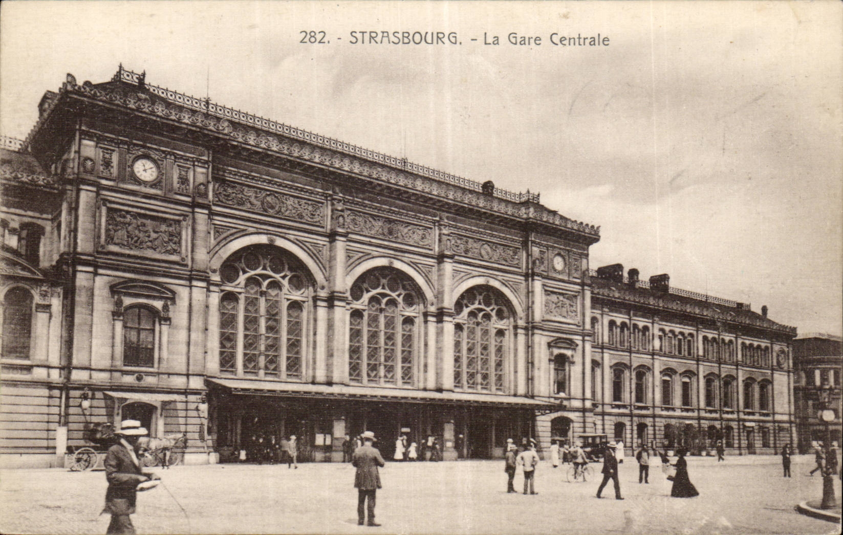 Starsbourg - Strassburg - Train station Central - CPA
