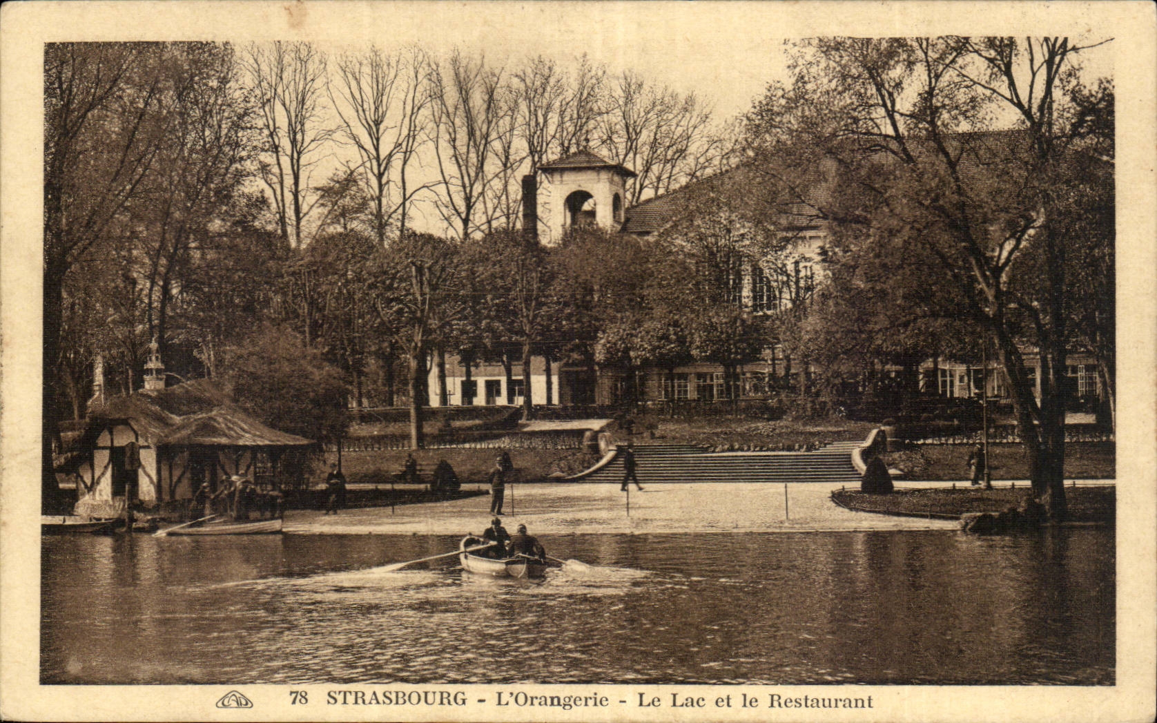 Strasbourg - Strassburg - the Orangery - the Lake and the Restaurant - CPA