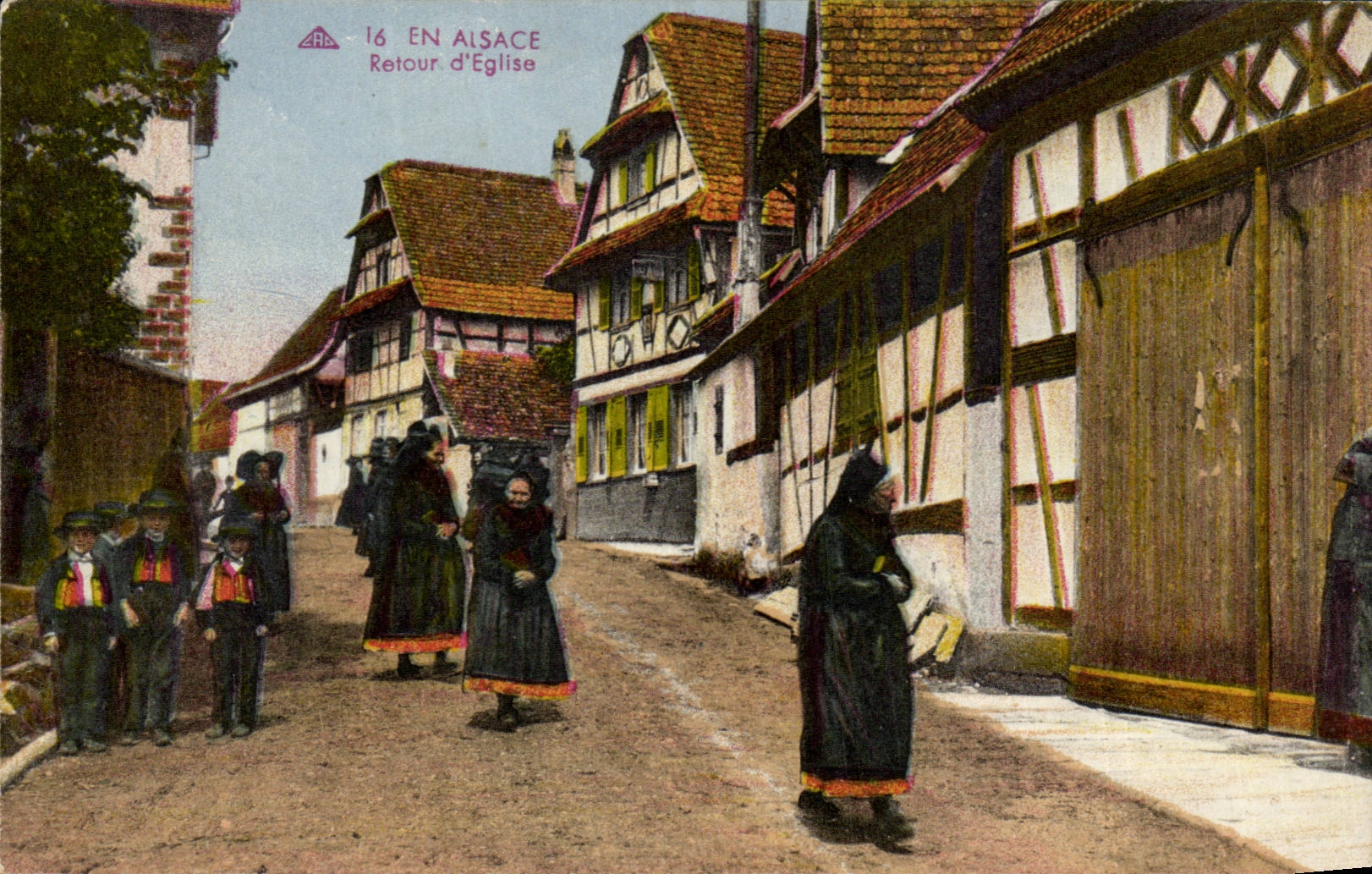 In Alsace - Return of the Church - CPA