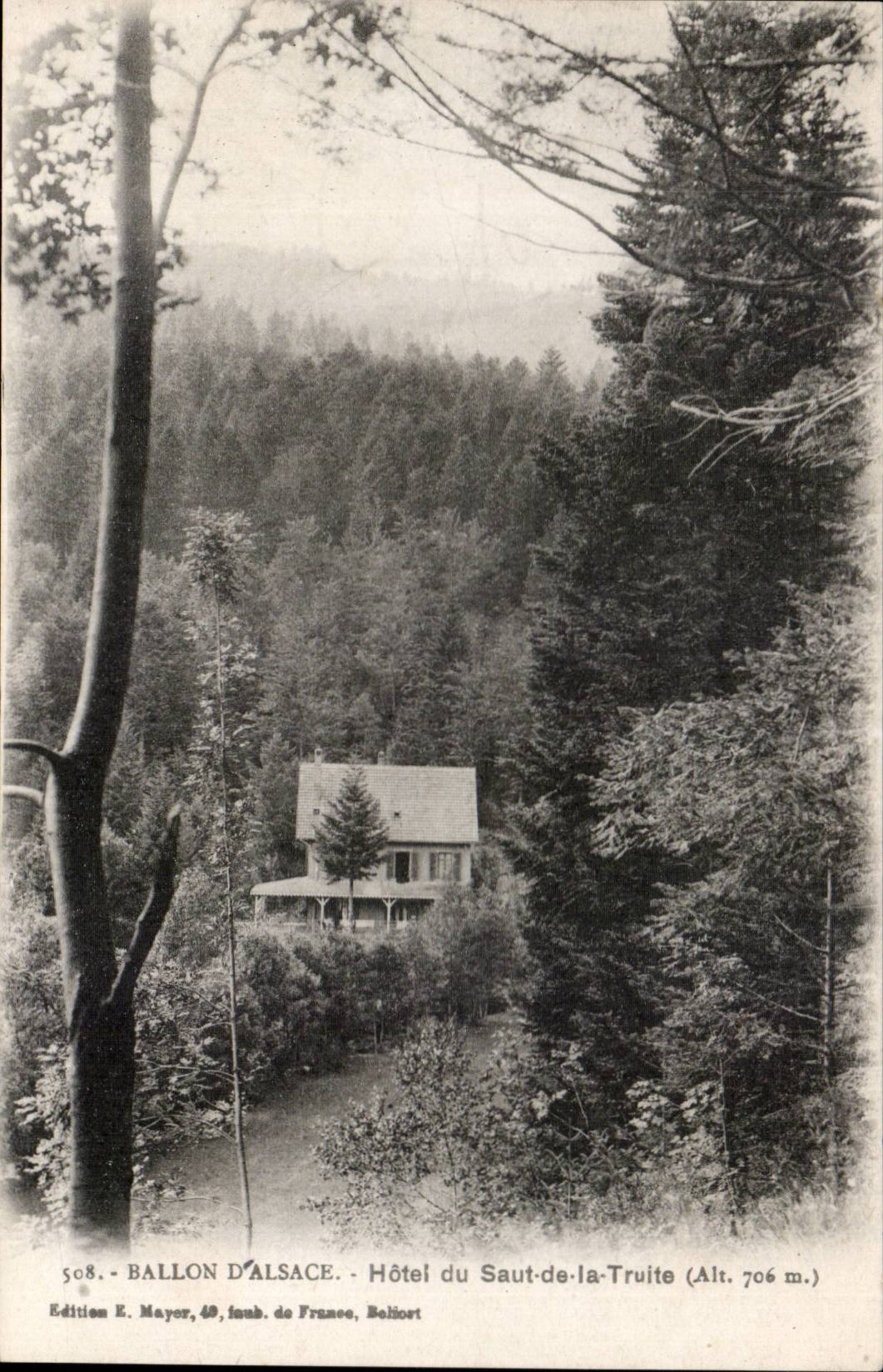 Balloon of Alsace - Hotel of the Jump of the Trout alt 706 - CPA