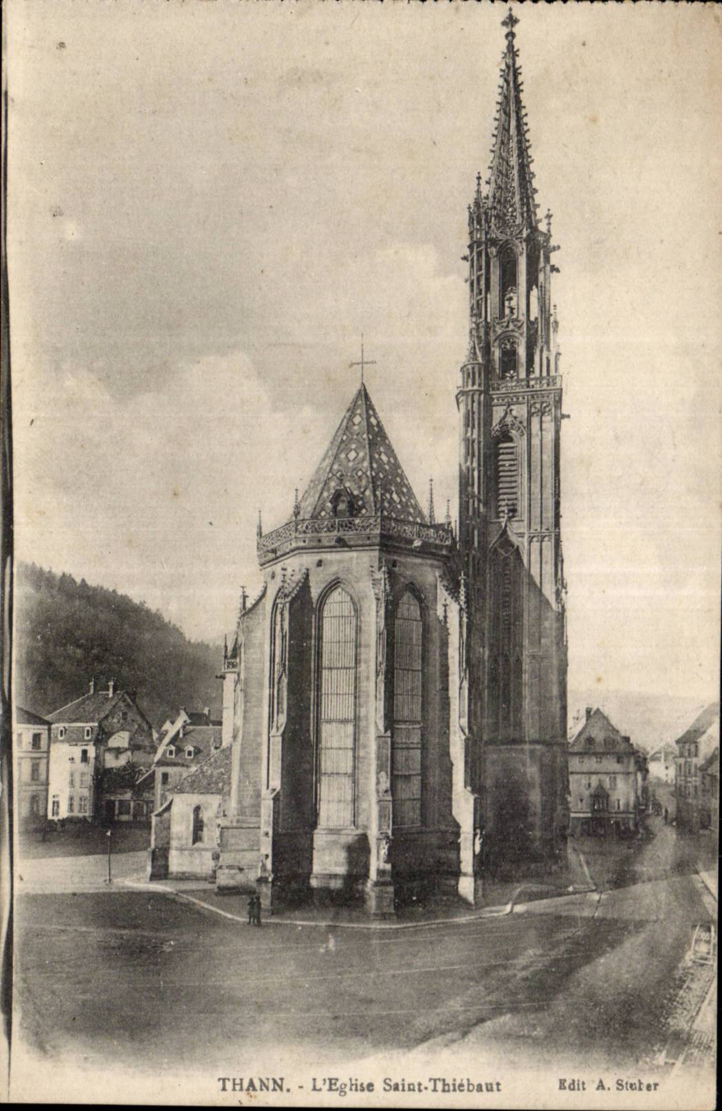 Thann - the Church Saint Thiebaut CPA