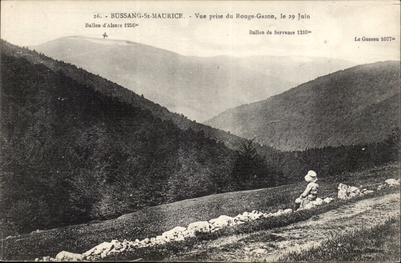 Bussang St Maurice - Seen from of the Red Grass on June 29th - Balloon of Alsace CPA