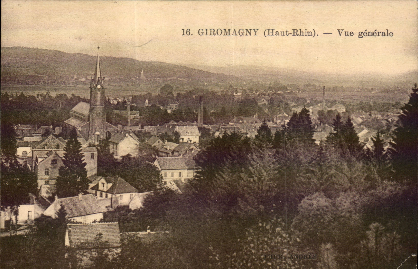 Giromagny - View - CPA