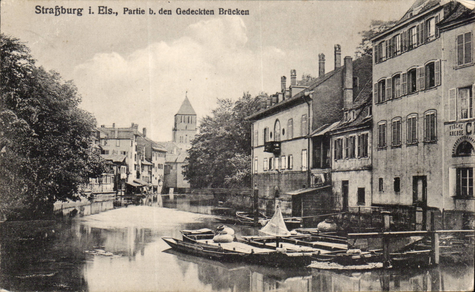 Strasbourg - Strassburg - Part B - den Gedeckten Bruecken CPA