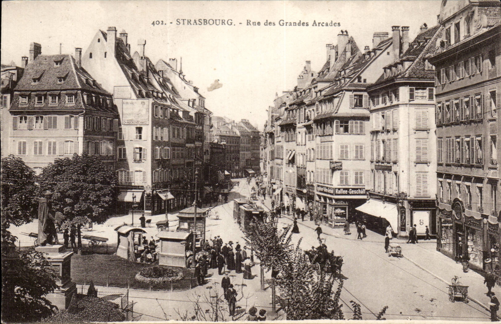 Strasbourg - Strassburg - Street of Large Arcades CPA
