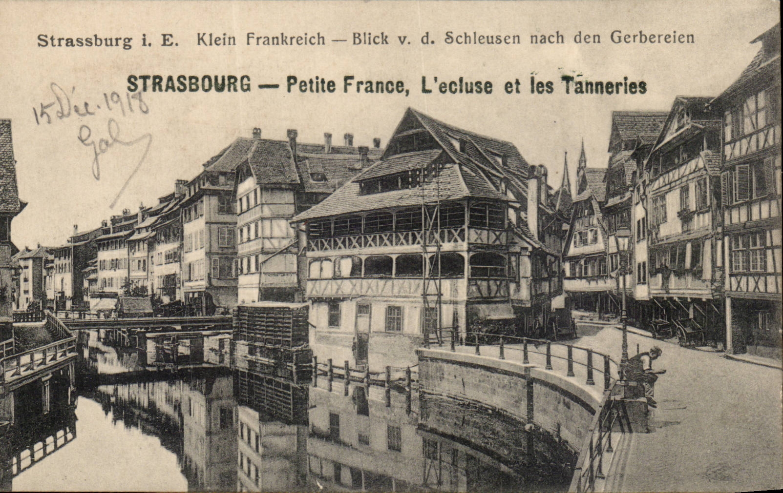 Strasbourg - Strassburg - Small France the Lock and Tanneries - Klein Frankreich - Blick Schleusen CPA