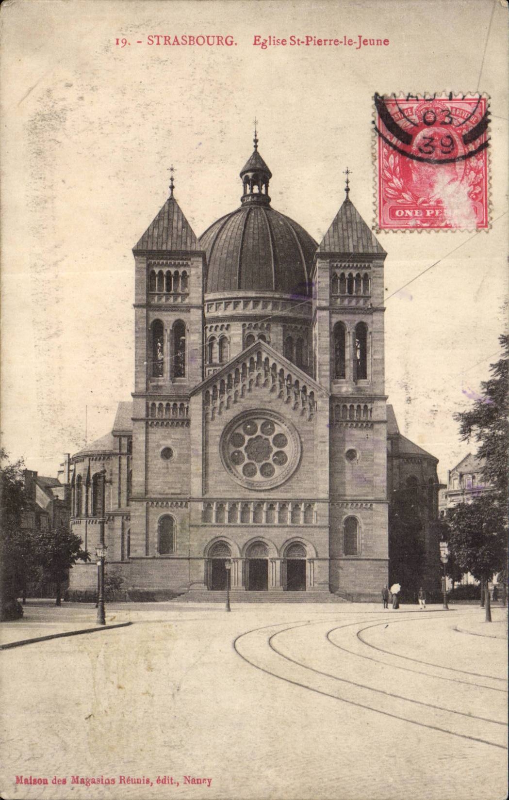 Strasbourg - Strassburg - Church St Pierre the Young CPA