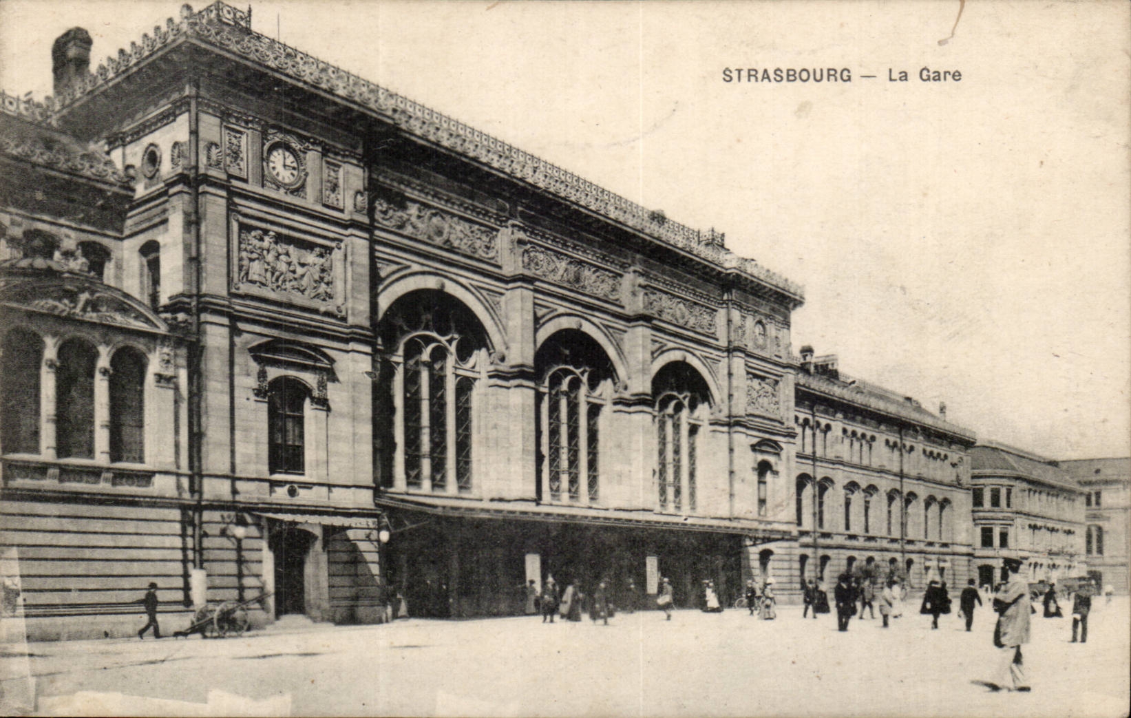 Strasbourg - Strassburg - Train station CPA