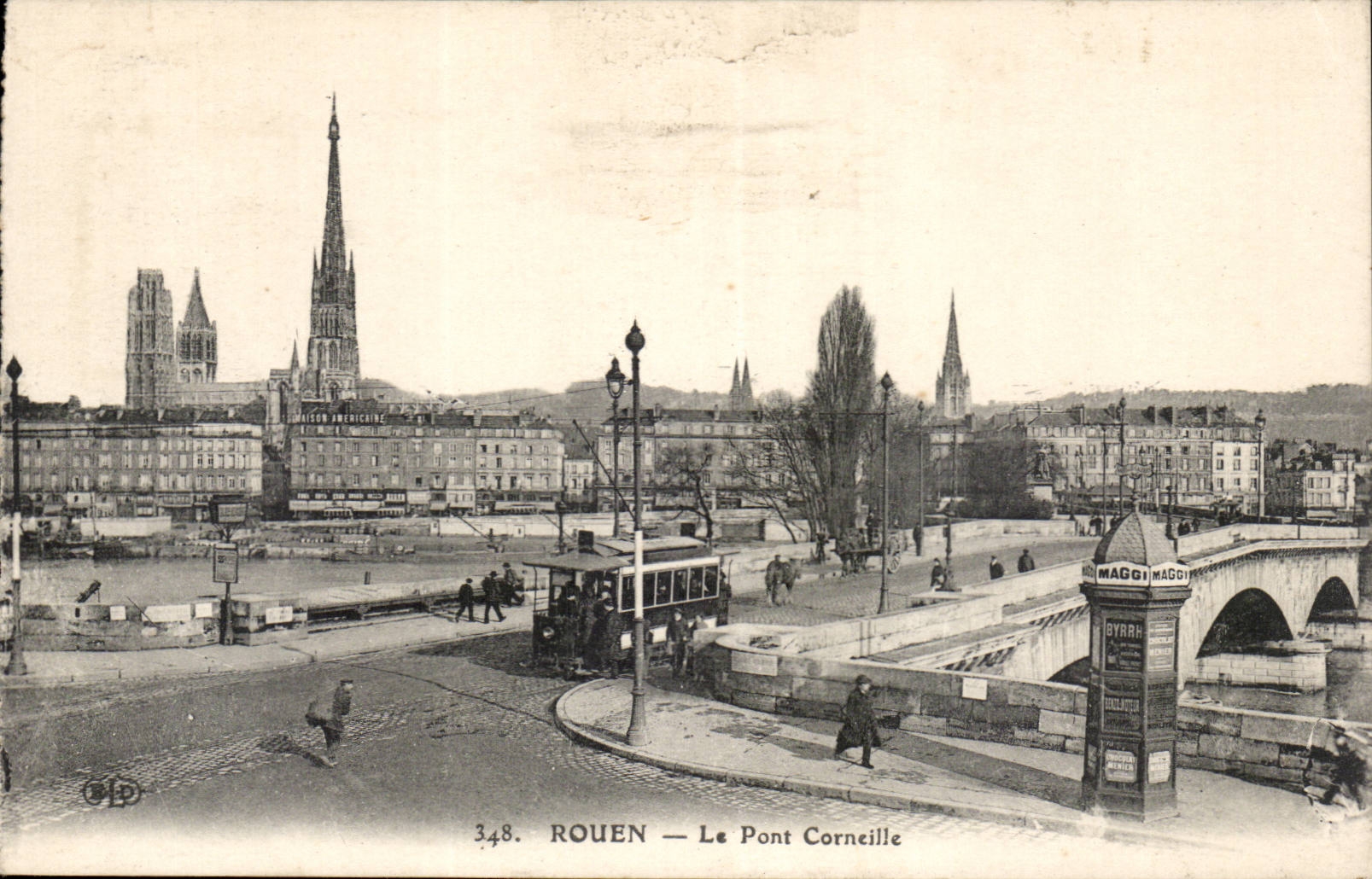 Rouen the Bridge Crow - CPA