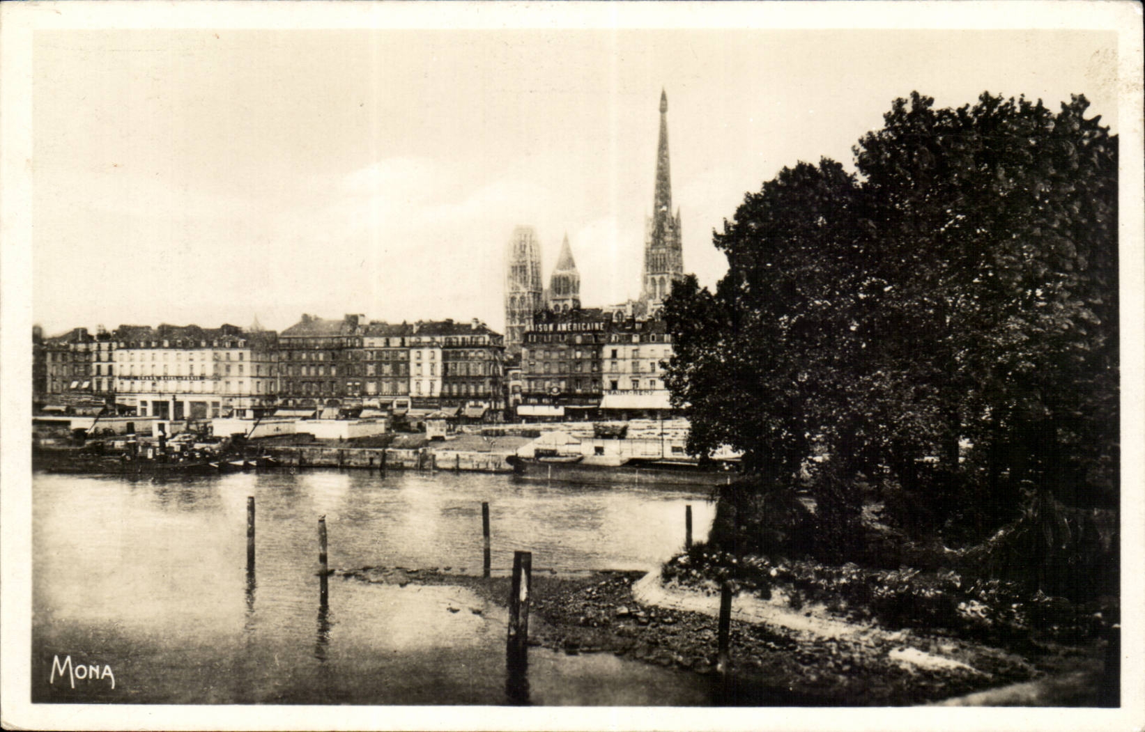Rouen the Museum City - Seen from of the Bridge - CPA