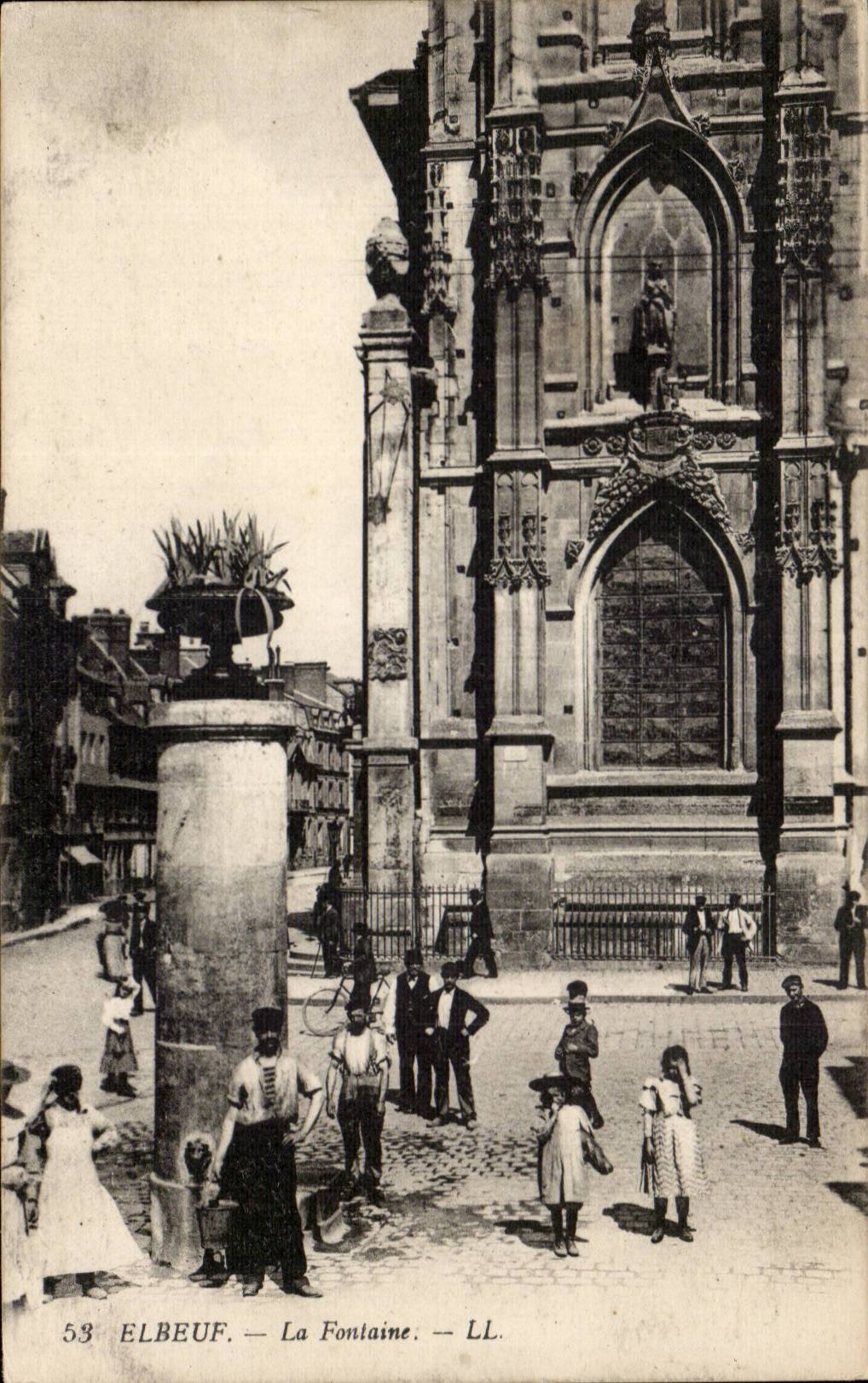 Elbeuf - Fountain CPA