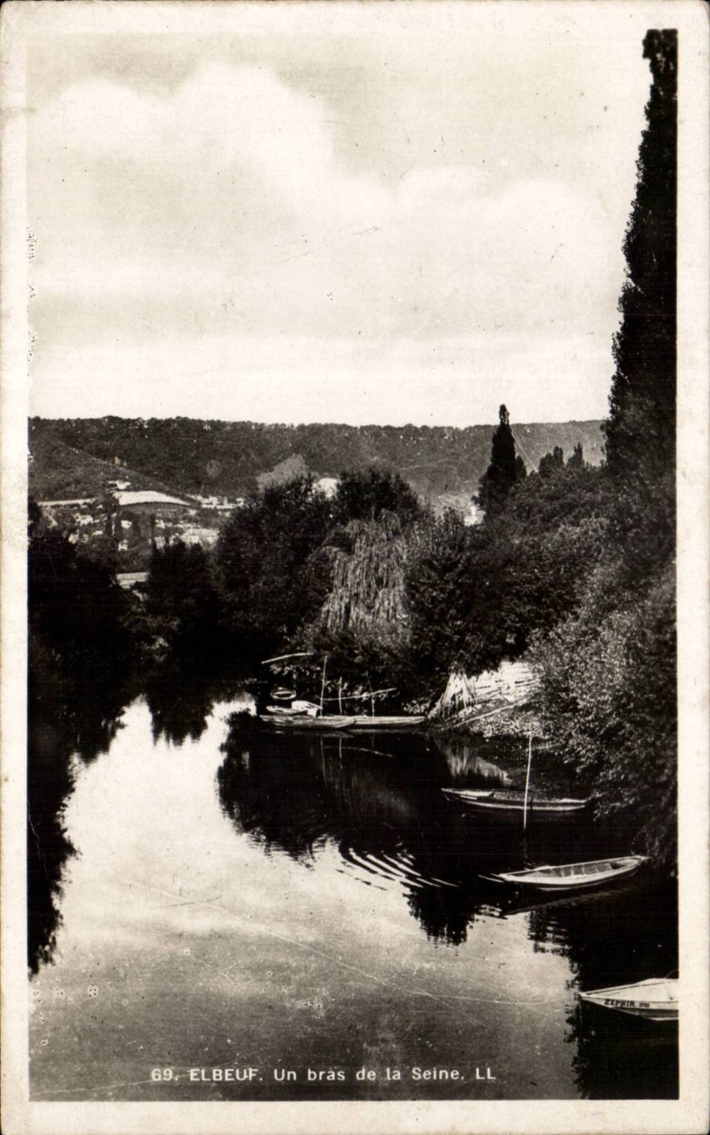 Elbeuf - an arm of the Seine CPA