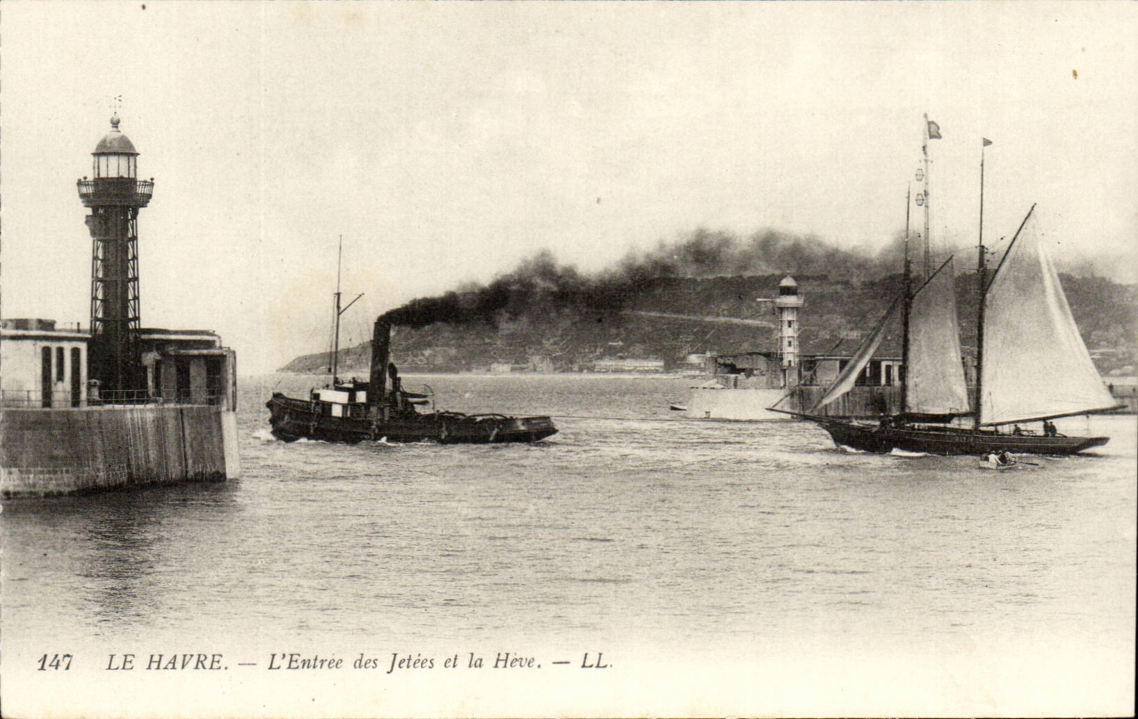 Le Havre - Eingang des Piers und des Heve - CPA