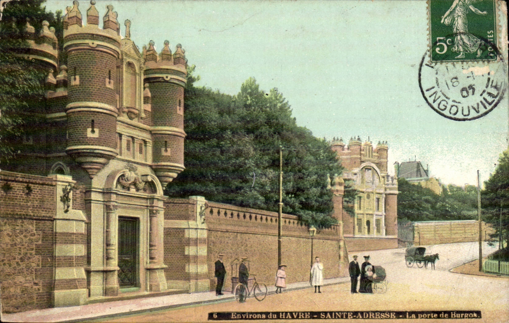 Sainte Address - the Gate of Burgos - CPA