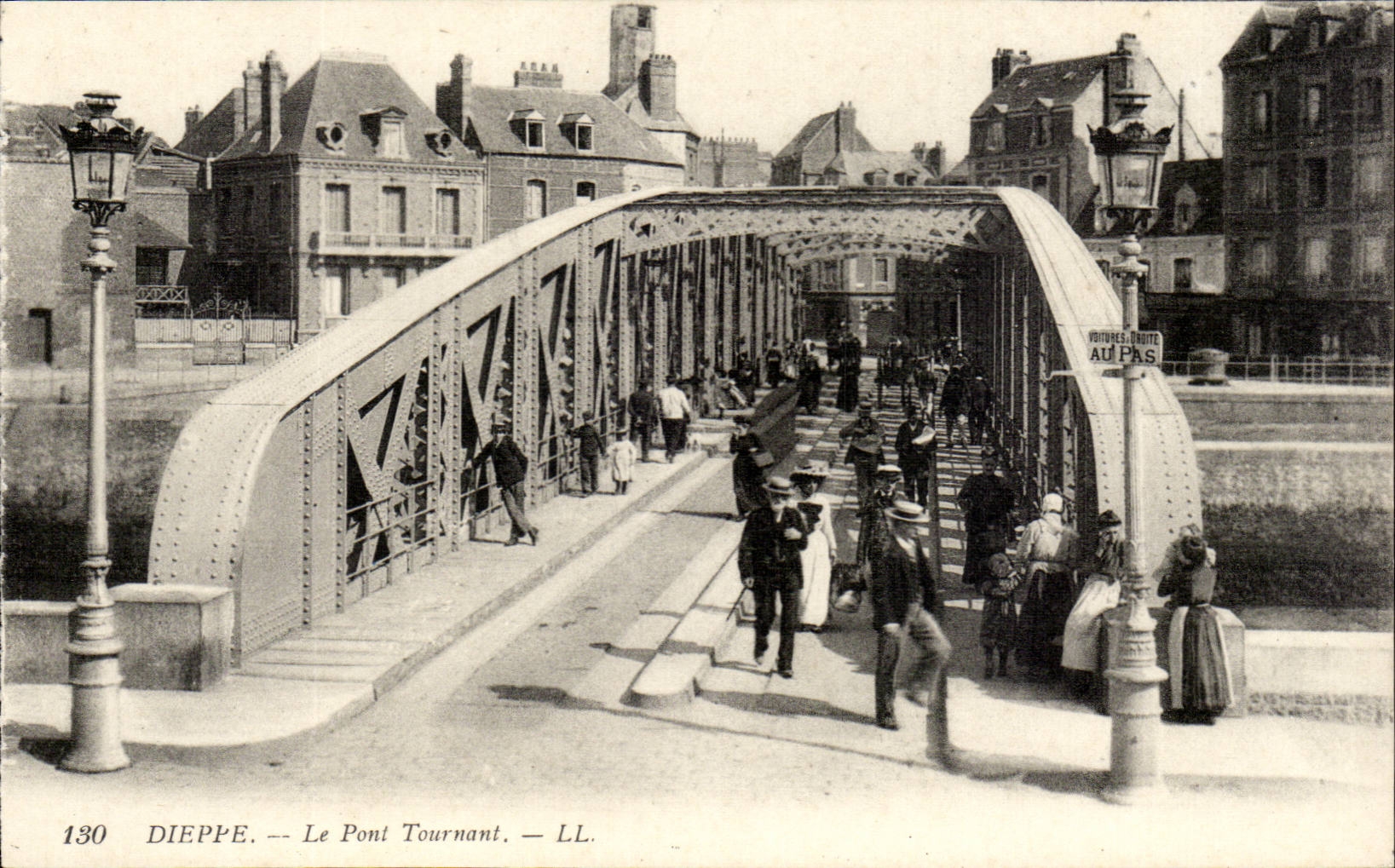 Dieppe - the Revolving Bridge - CPA