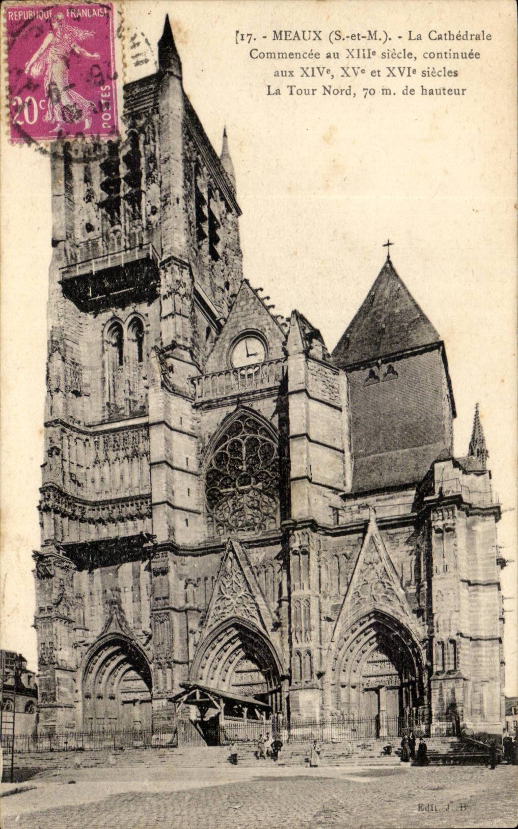 Meaux - Cathedral CPA