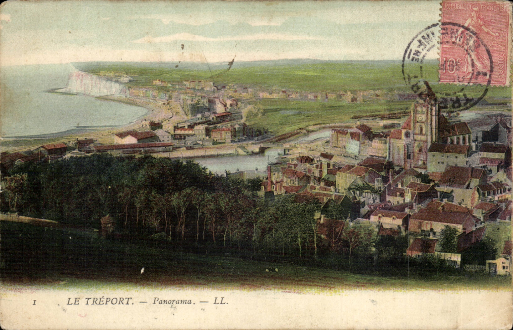 Treport - Panorama - CPA