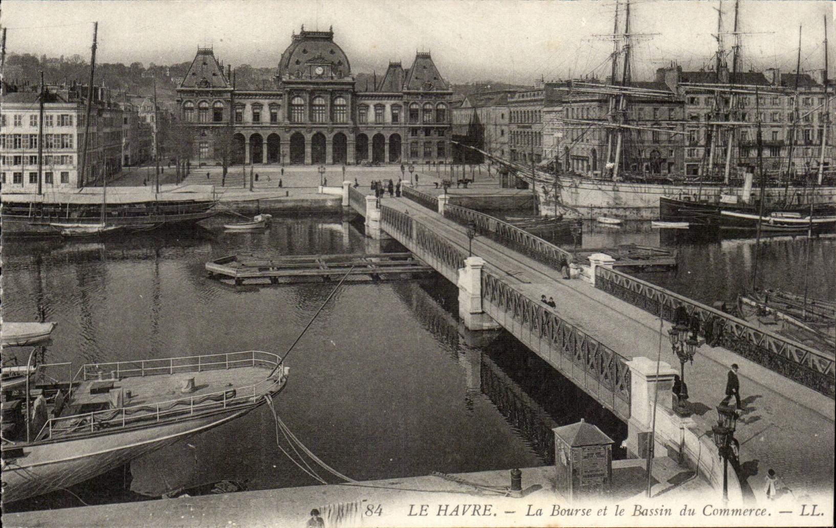 Le Havre - die Borse - Bassin-Werbung - CPA