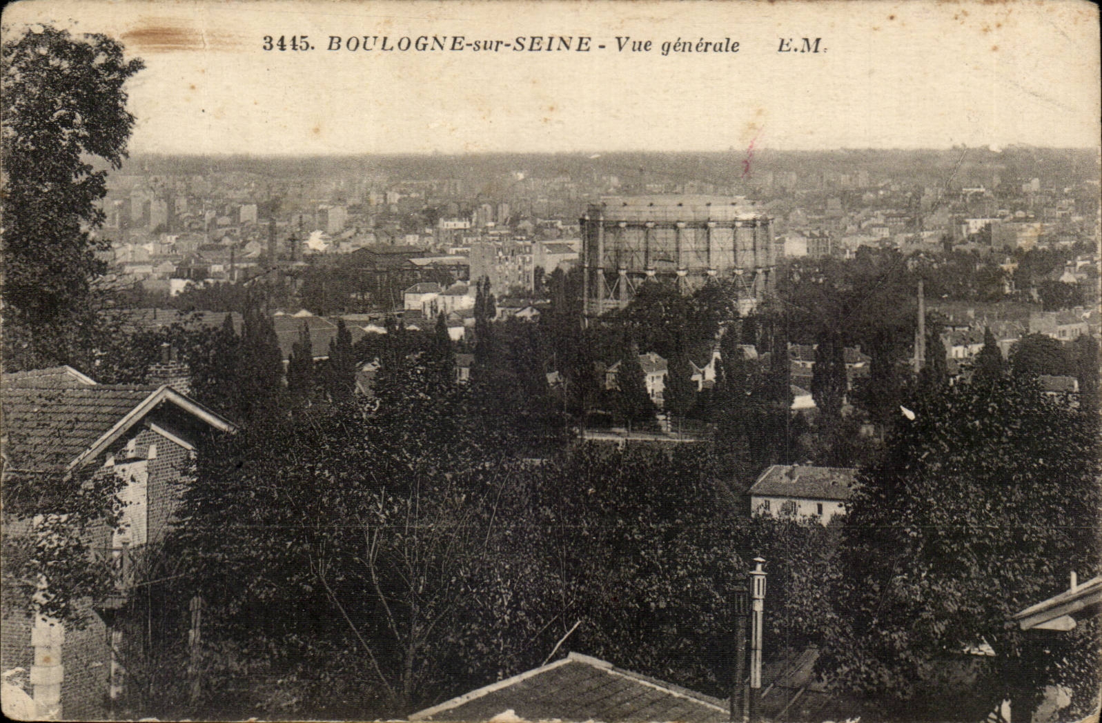 Boulogne on the Seine - View - CPA